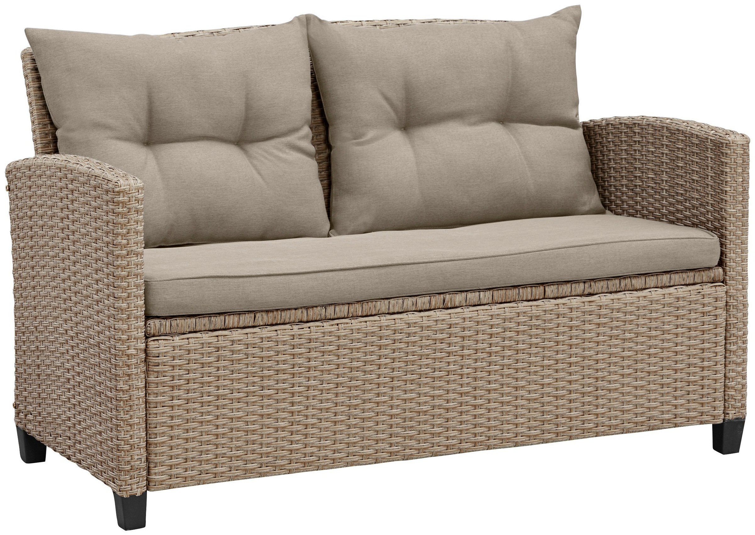 Thumbnail - KONIFERA Gartenlounge-Set "Lorca" Set, 2xSessel,2er Sofa,1xTisch 90x55x42,5cm,2x Hocker inkl. Auflagen, Stahl, 16 Stk. t...