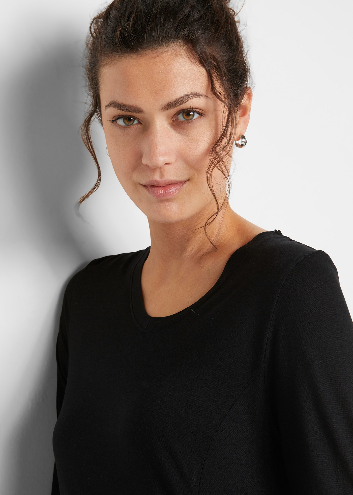 bonprix Langarmshirt Langarm-Shirt aus softer Viskose