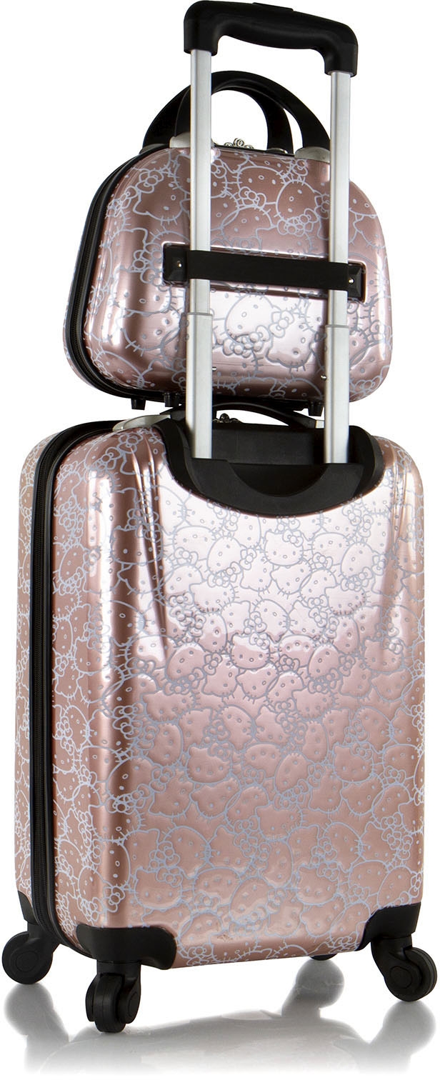 Thumbnail - Heys Kinderkoffer "Kinderreiseset Hello Kitty roségold" Set, Kinderkoffer und Kosmetikkoffer, 31,8 l 4 Rollen Heys x Joa...