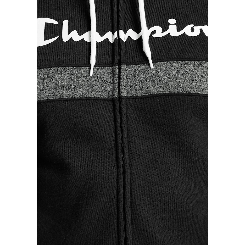 Herrenmode Sportmode Champion Jogginganzug »Hooded Full Zip Suit«, (Set, 2 tlg.) schwarz