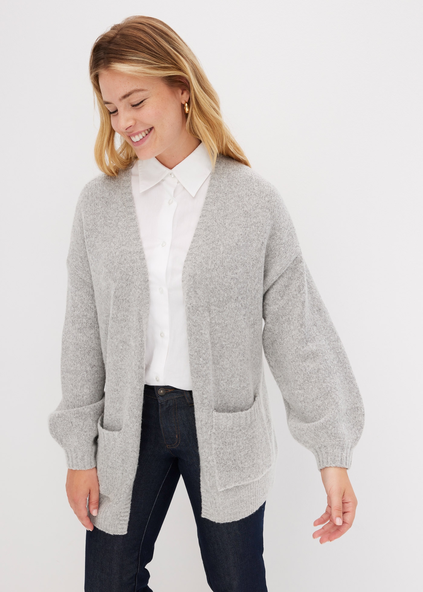 bonprix Strickjacke "Oversize-Strickjacke", Oversize-Strickjacke günstig online kaufen