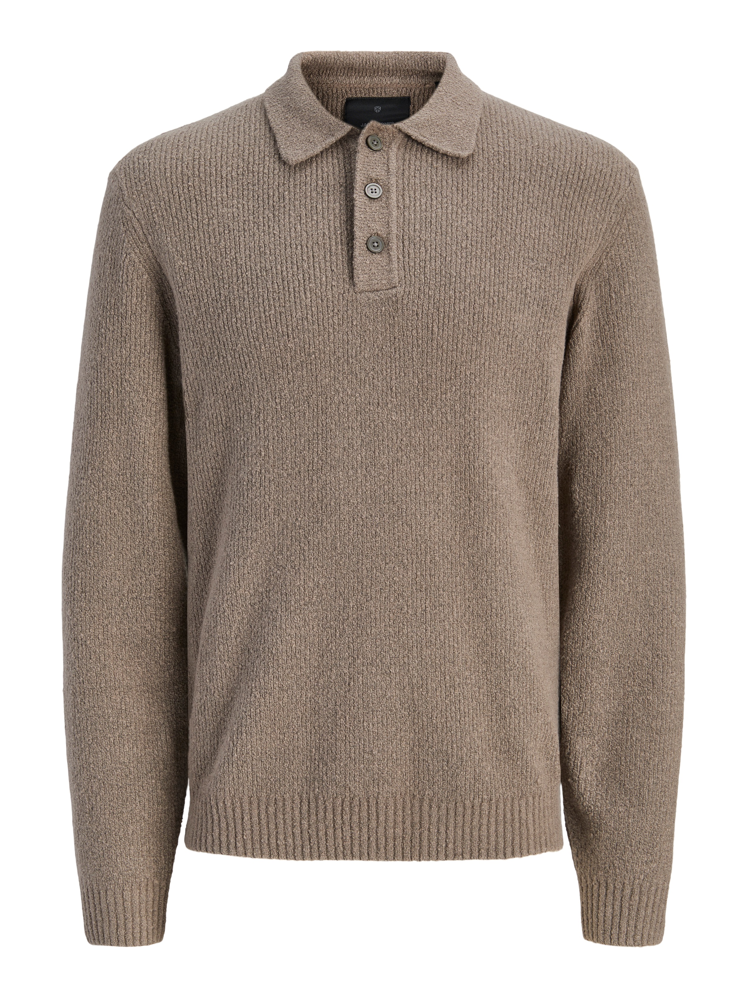 Jack & Jones Polokragenpullover »JPRBLAWESLEY KNIT POLO LS BF LN« Baumwollmischung, regular fit