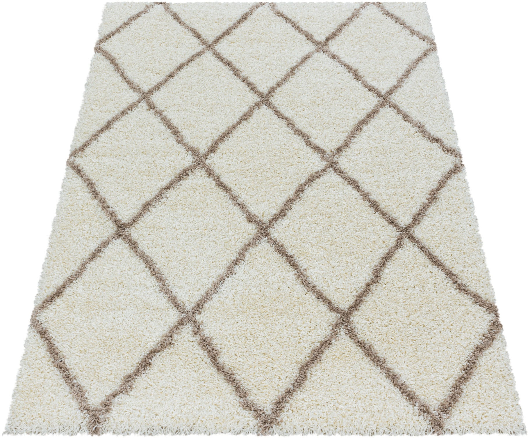 Ayyildiz Teppiche Hochflor-Teppich »ALVOR 3401« rechteckig 50 mm Höhe Shaggy, Langflor, Läufer, pflegeleicht, Wohnzimmer