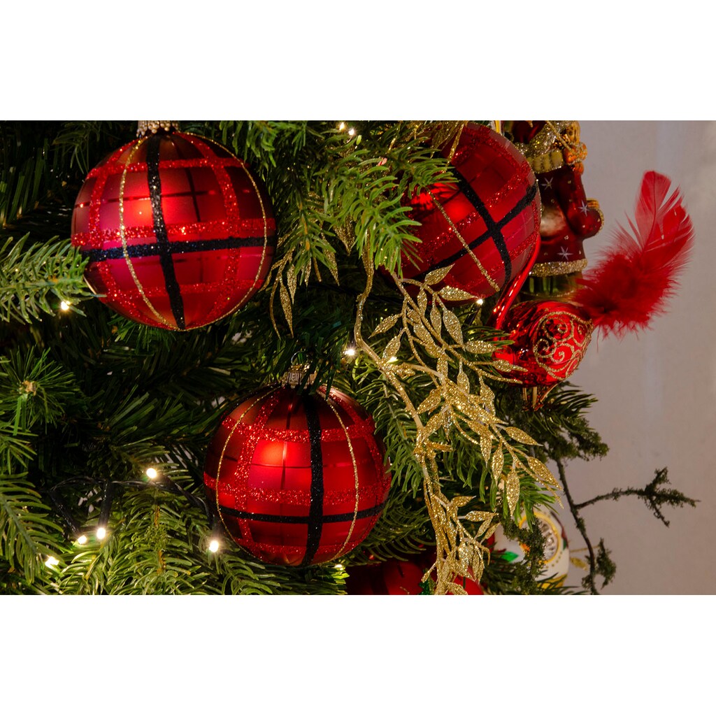 Guido Maria Kretschmer Home&Living Weihnachtsbaumkugel »Bredaa, Weihnachtsdeko, Christbaumschmuck«, (Set, 6 St.), Christbaumkugeln aus Glas, mundgeblasen und handbemalt