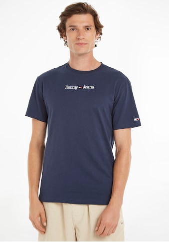 Tommy Jeans T-Shirt »TJM CLASSIC LINEAR LOGO TEE«, mit Logostickerei kaufen