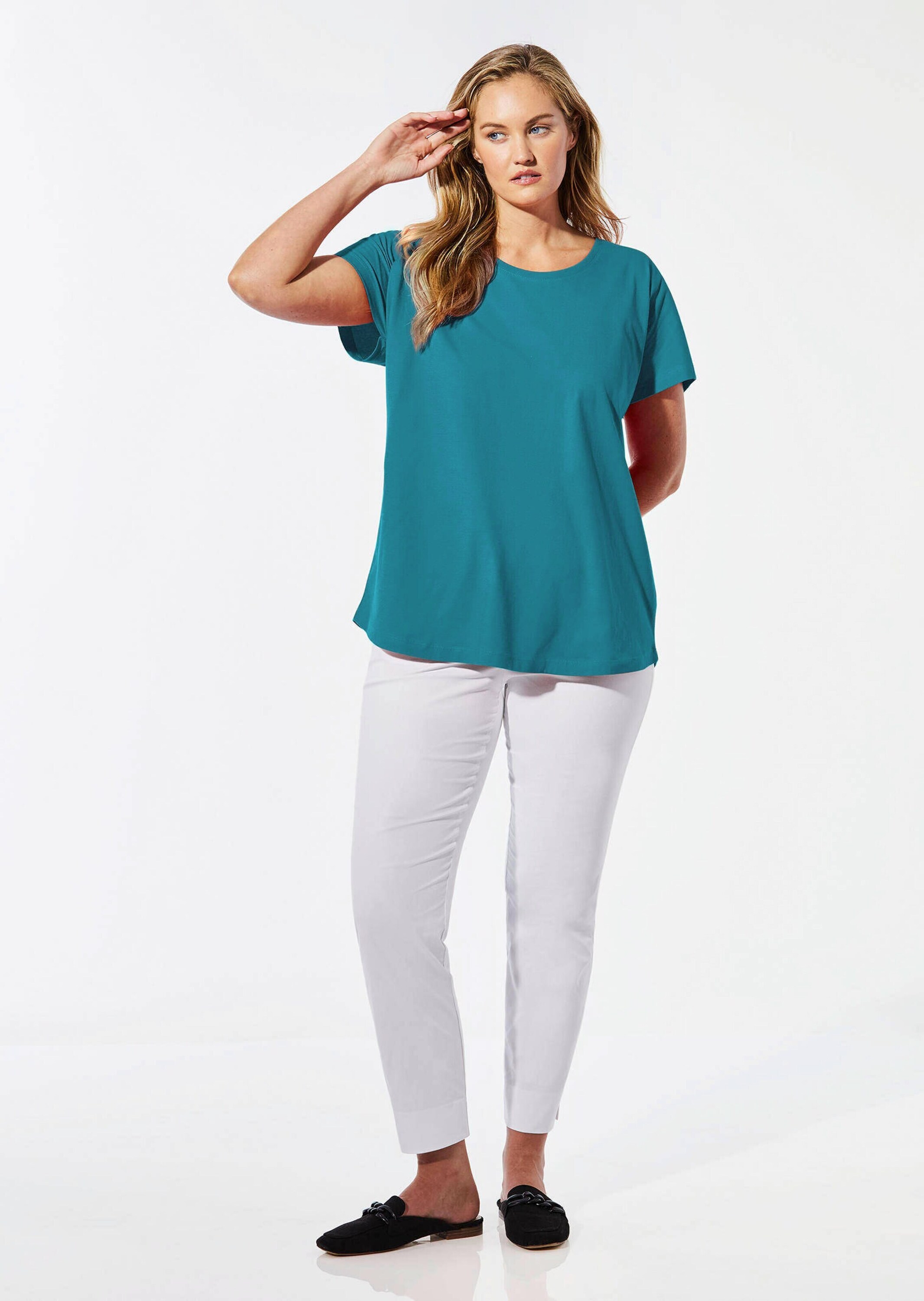 Thumbnail - GOLDNER Kurzarmshirt "Shirt mit Rundhalsausschnitt"