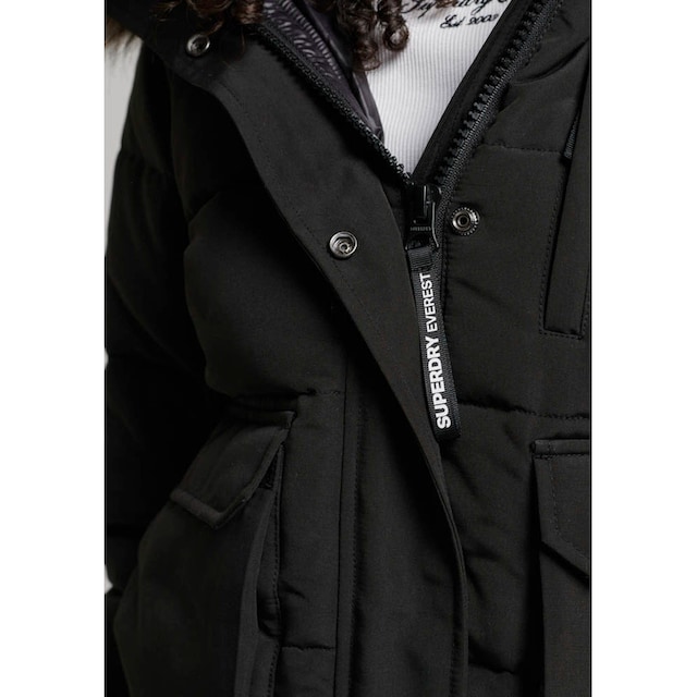 Superdry Steppjacke »EVEREST HOODED PUFFER BOMBER«, mit Kapuze für  bestellen | BAUR