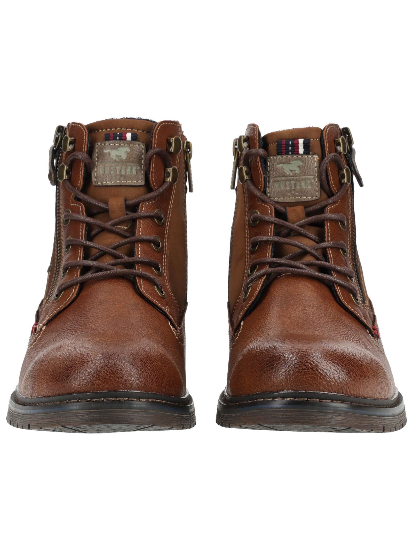 Mustang Shoes Schnürstiefelette »Mustang Shoes Stiefelette Lederimitat«