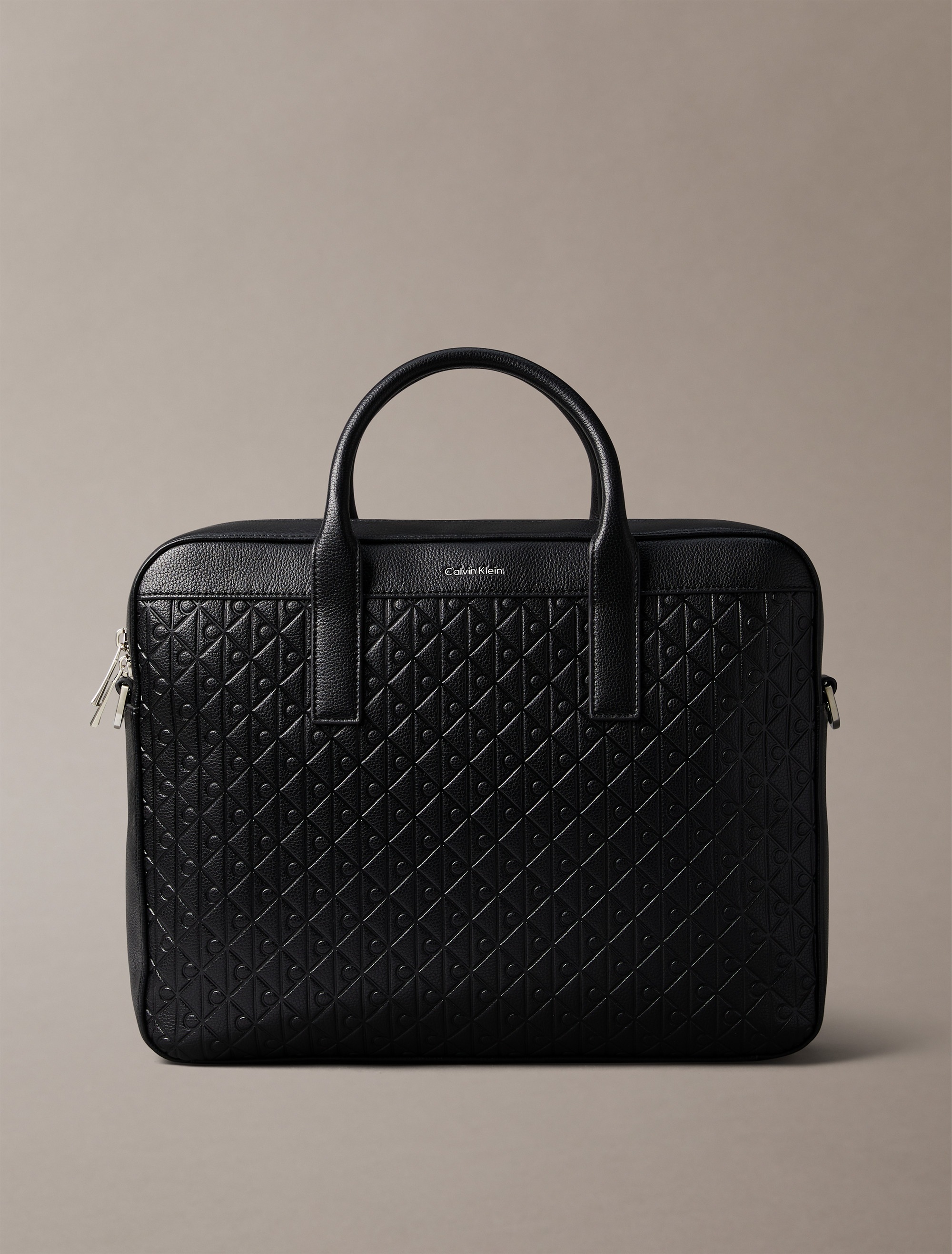 Calvin Klein Aktentasche »EMBLEM EMBOSS COMMUTER«, Umhängetasche, Schultertasche, Businesstasche
