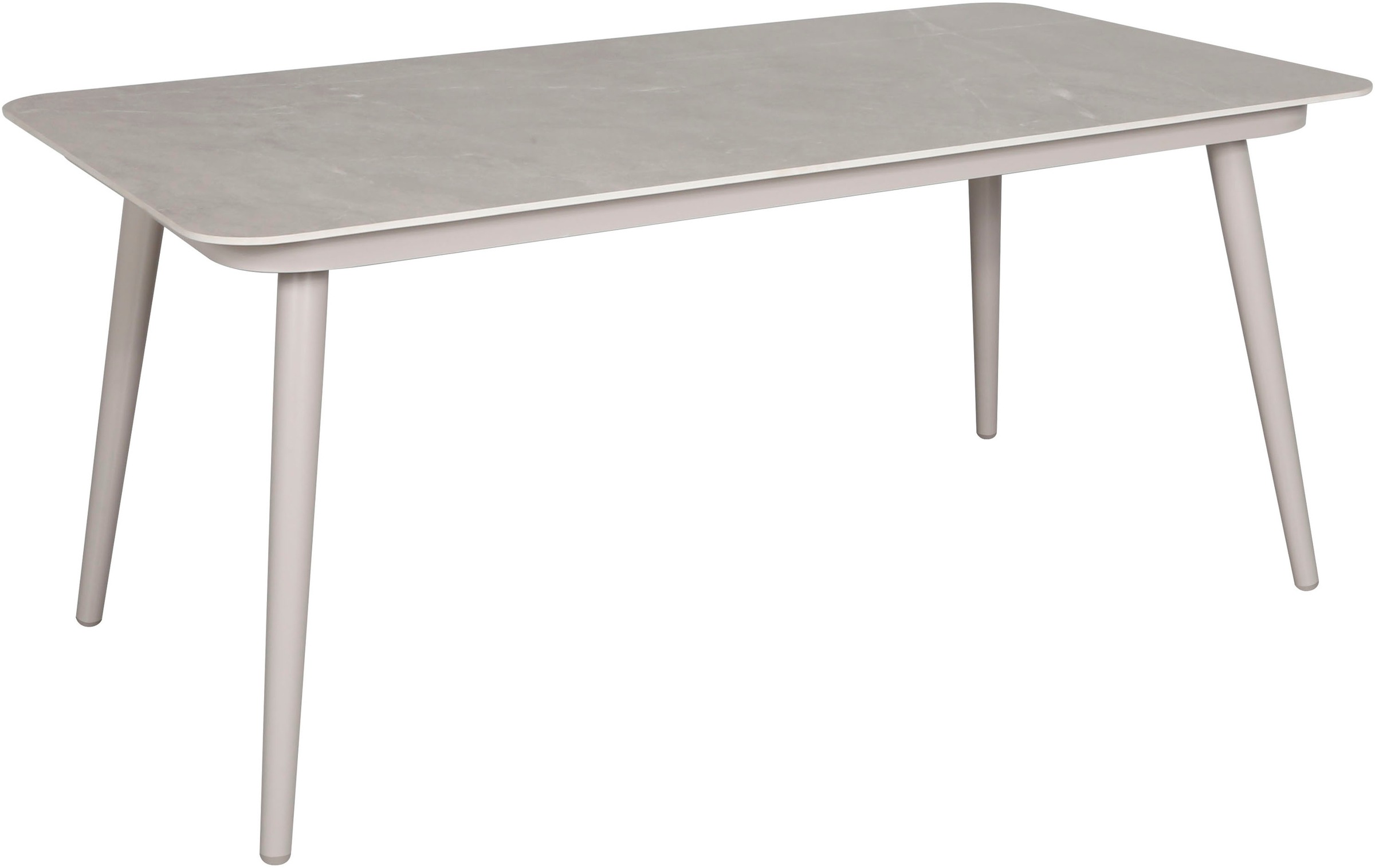 Gartenlounge-Set KONIFERA "Fernando", beige, beige, Aluminium, Wicker/Kunststoffgeflecht, Sitzmöbel-Sets, bestehend aus 2 Sesseln, 1 Sofa, 1 Tisch und Sitzauflagen 3