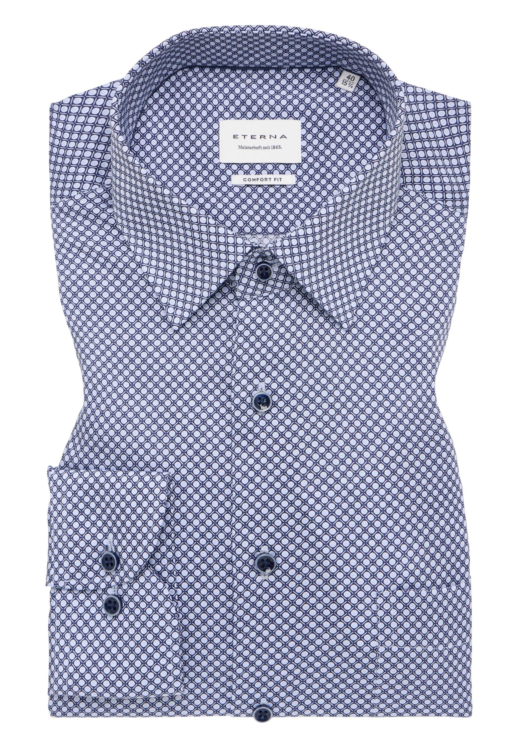 Eterna Langarmhemd »COMFORT FIT«, NON IRON (bügelfrei)