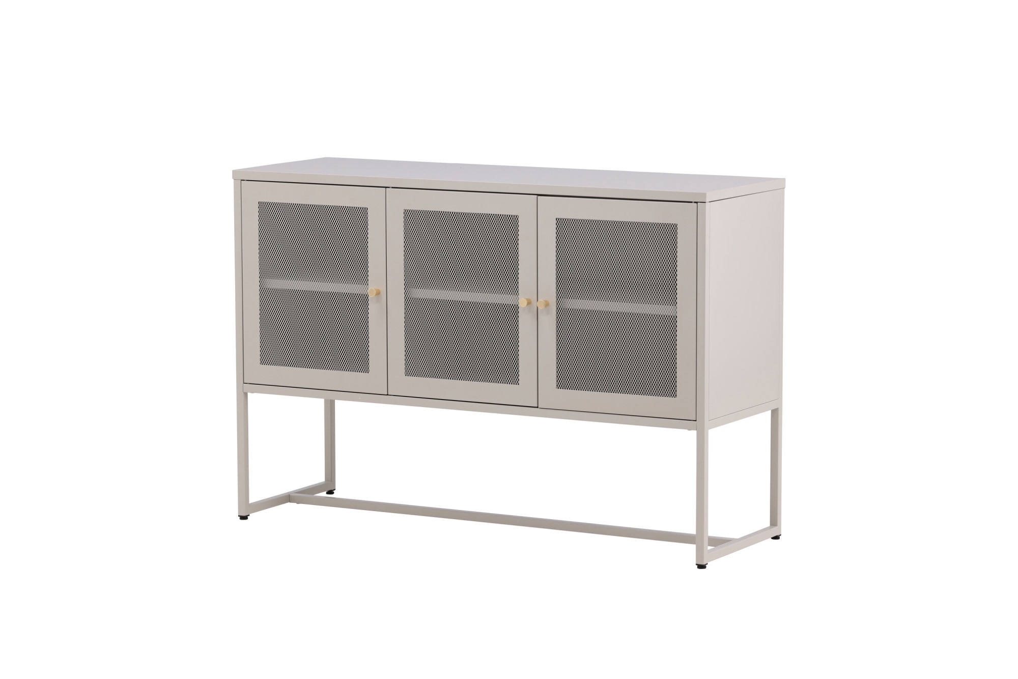 Venture Home Sideboard »Malla, Sideboard mit Gittertüren, Industrial, Breite 120 cm« Anrichte, Pulverbeschichtung, hohe Beine, 2 Einlegeböden, modern