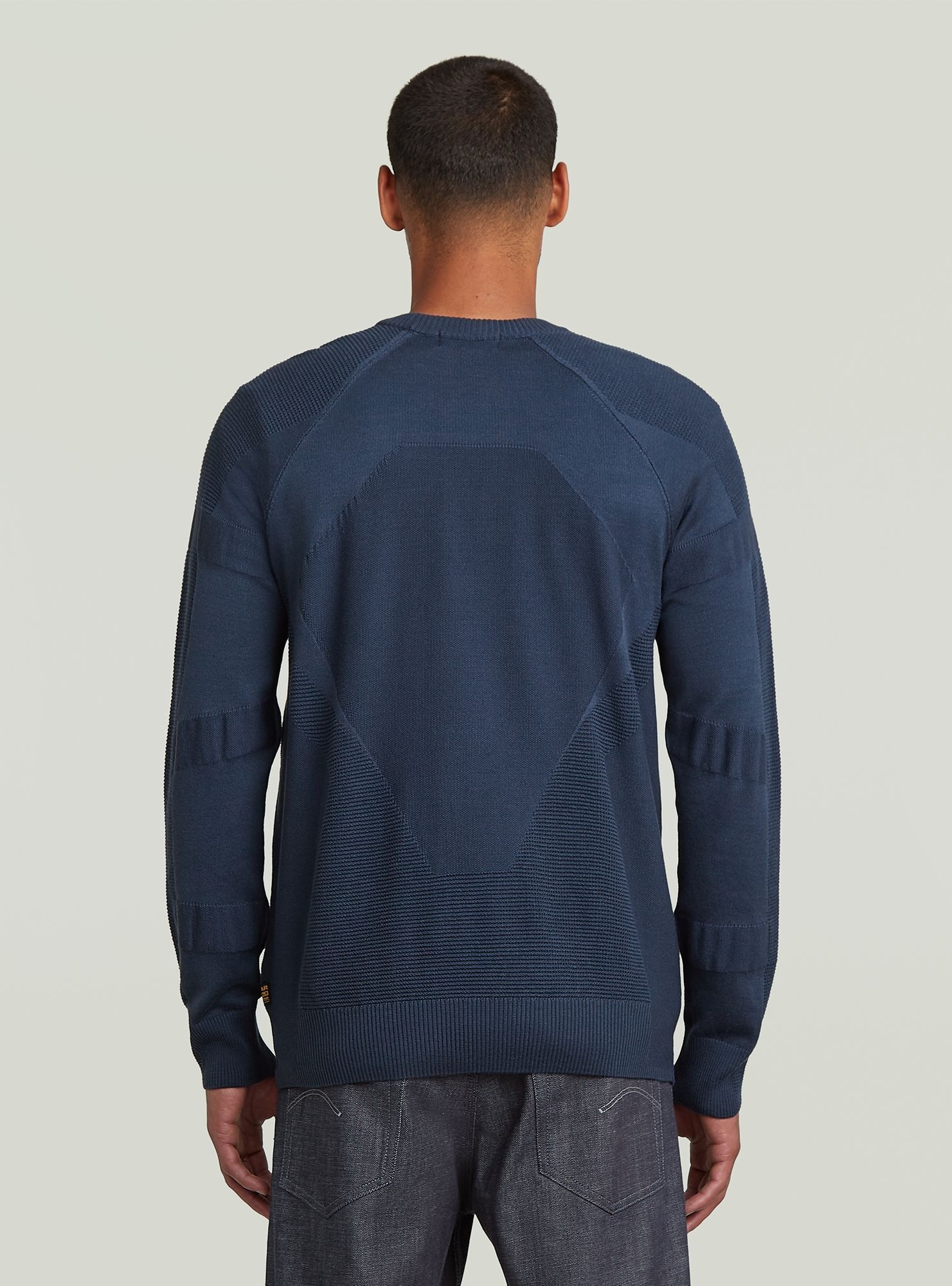 G-STAR Longpullover "3D Biker Ribbed Knit Pullover" günstig online kaufen