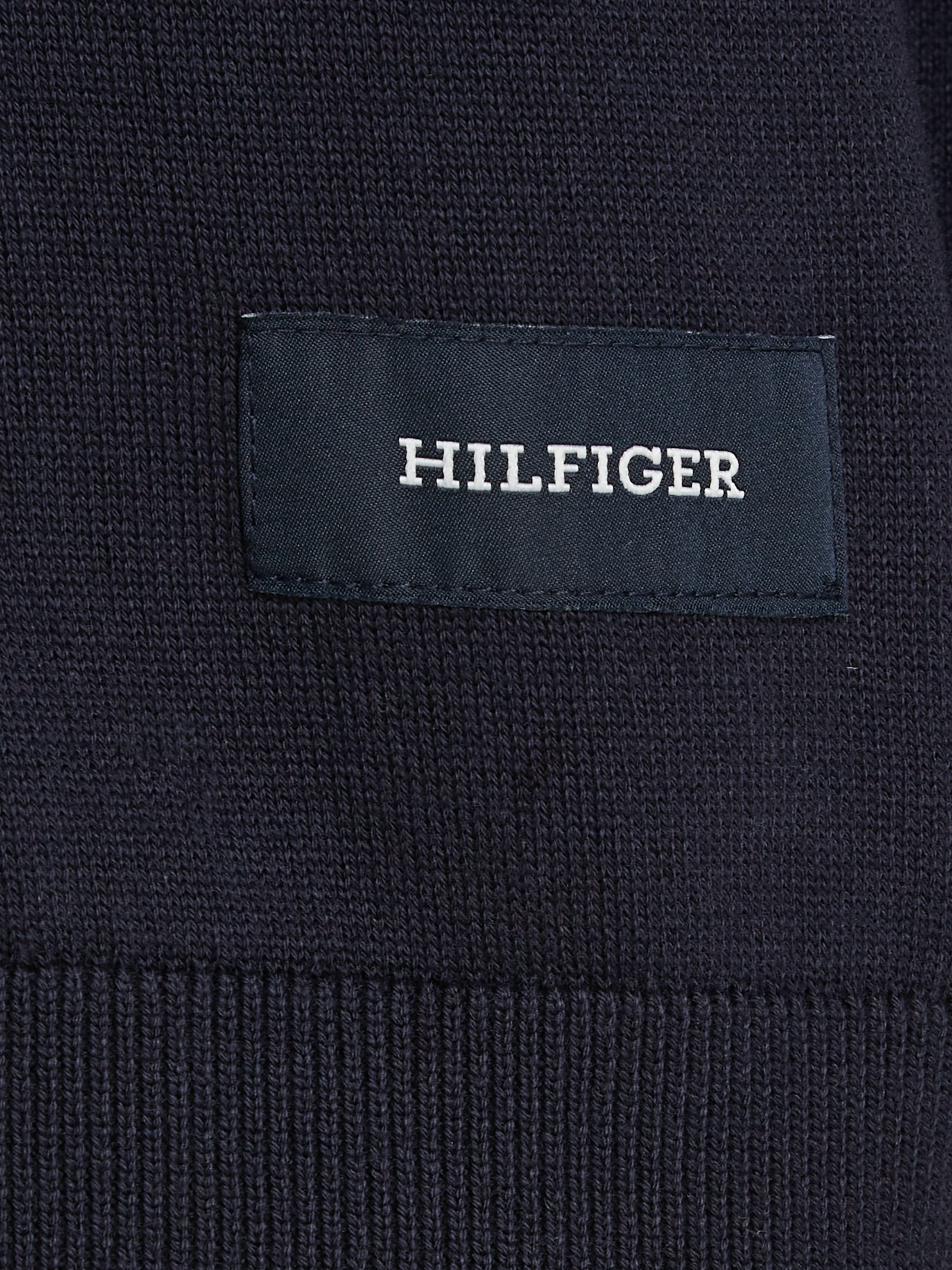 Tommy Hilfiger Cardigan »RWB TIPPED COTTON ZIP THROUGH«, Mit Streiefen in Tommy Farben am Reißverschluss