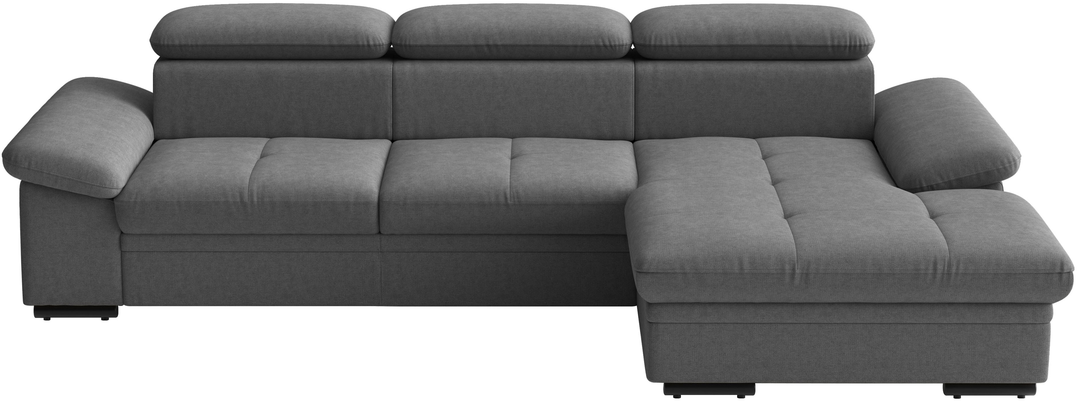 sit&more Ecksofa "Viola L-Form, B: 260 cm, Arm- & Kopfteilverstellung" optional Schlaffunktion,inkl Armteil- & Kopfteilverstellung