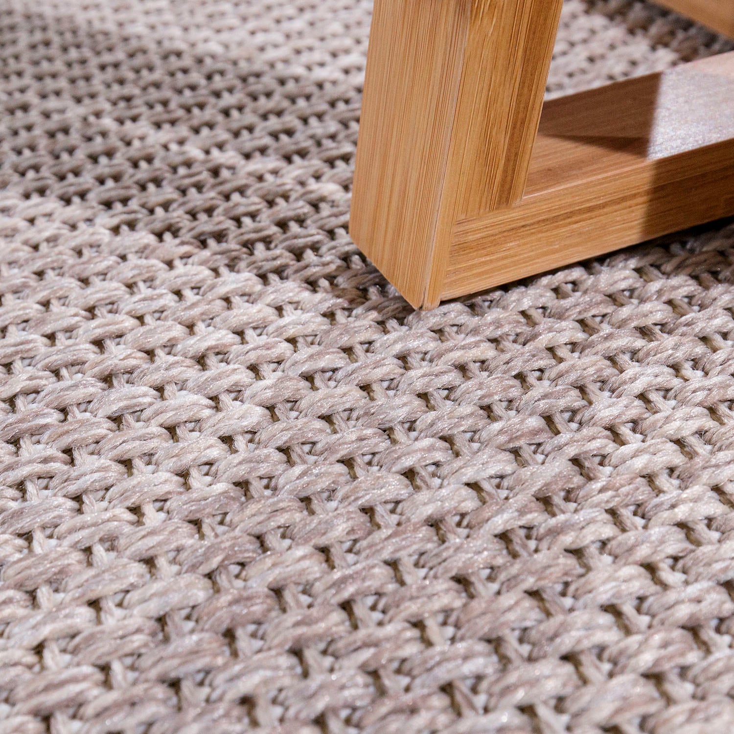 Paco Home Teppich »Waregem rechteckig, meliert, Outdoor Rechnung mit auf geeignet, 621«, Flachgewebe, BAUR Bordüre, | Wohnzimmer