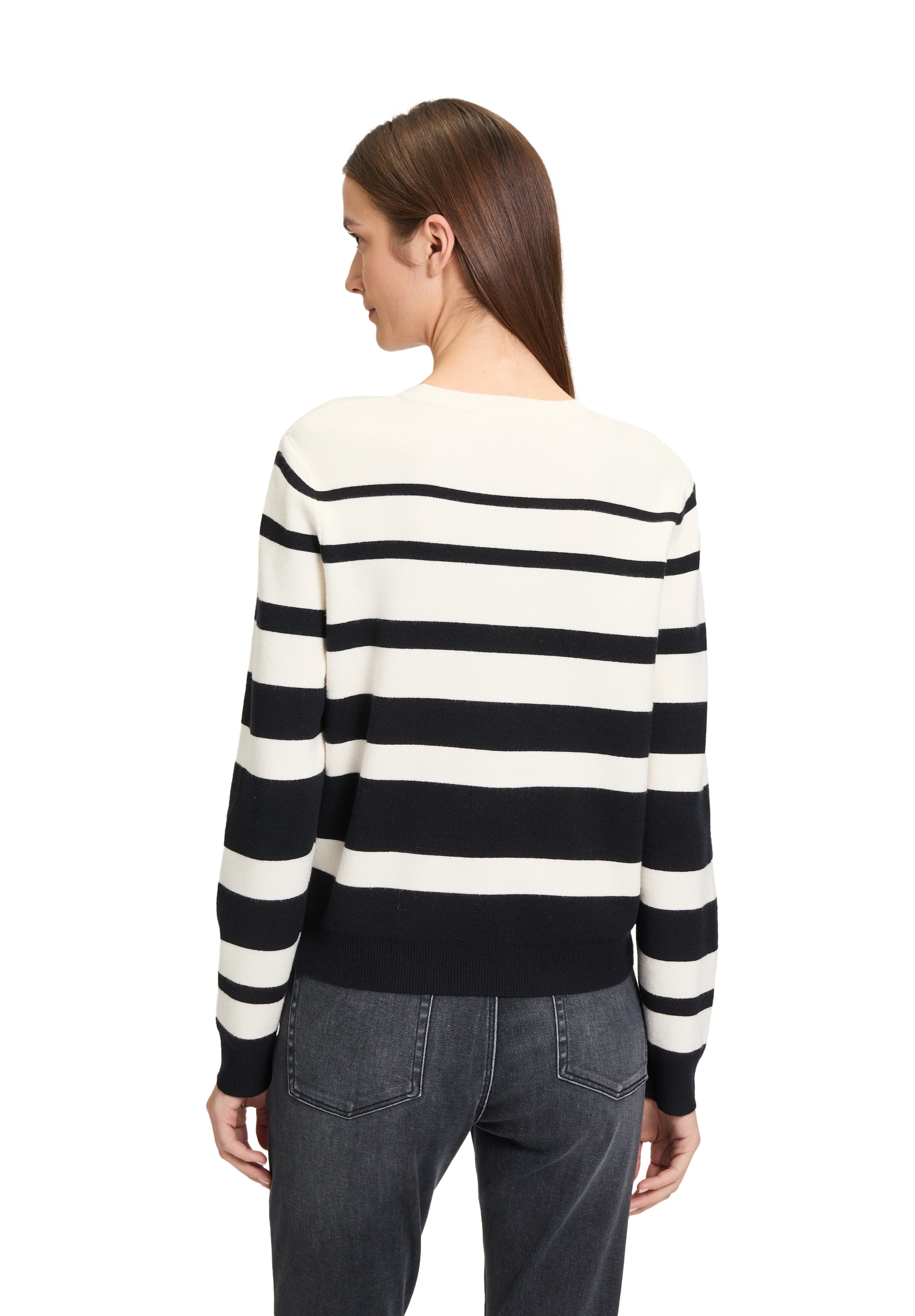 Betty&Co Strickpullover »Betty & Co Strickpullover mit Streifen«, (1 tlg.)