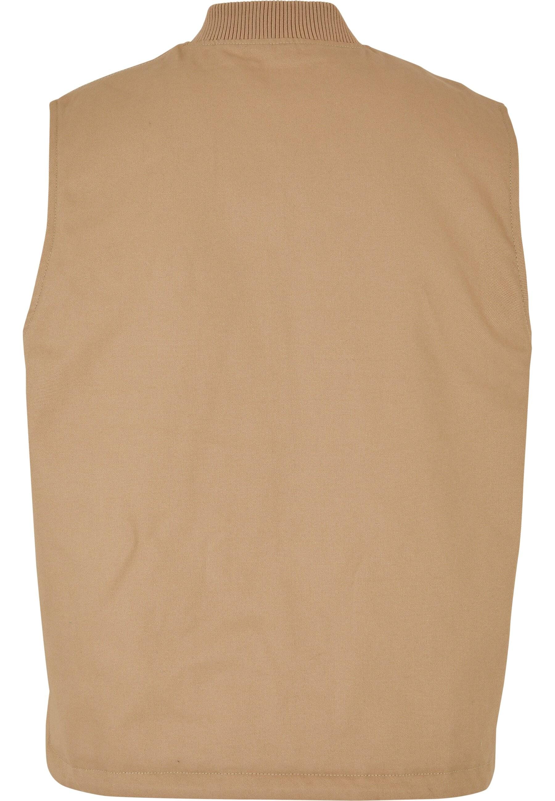 Karl Kani Steppweste »Karl Kani Herren KM231-044-1 KK Chest Signature Vest sand«, (1 tlg.)