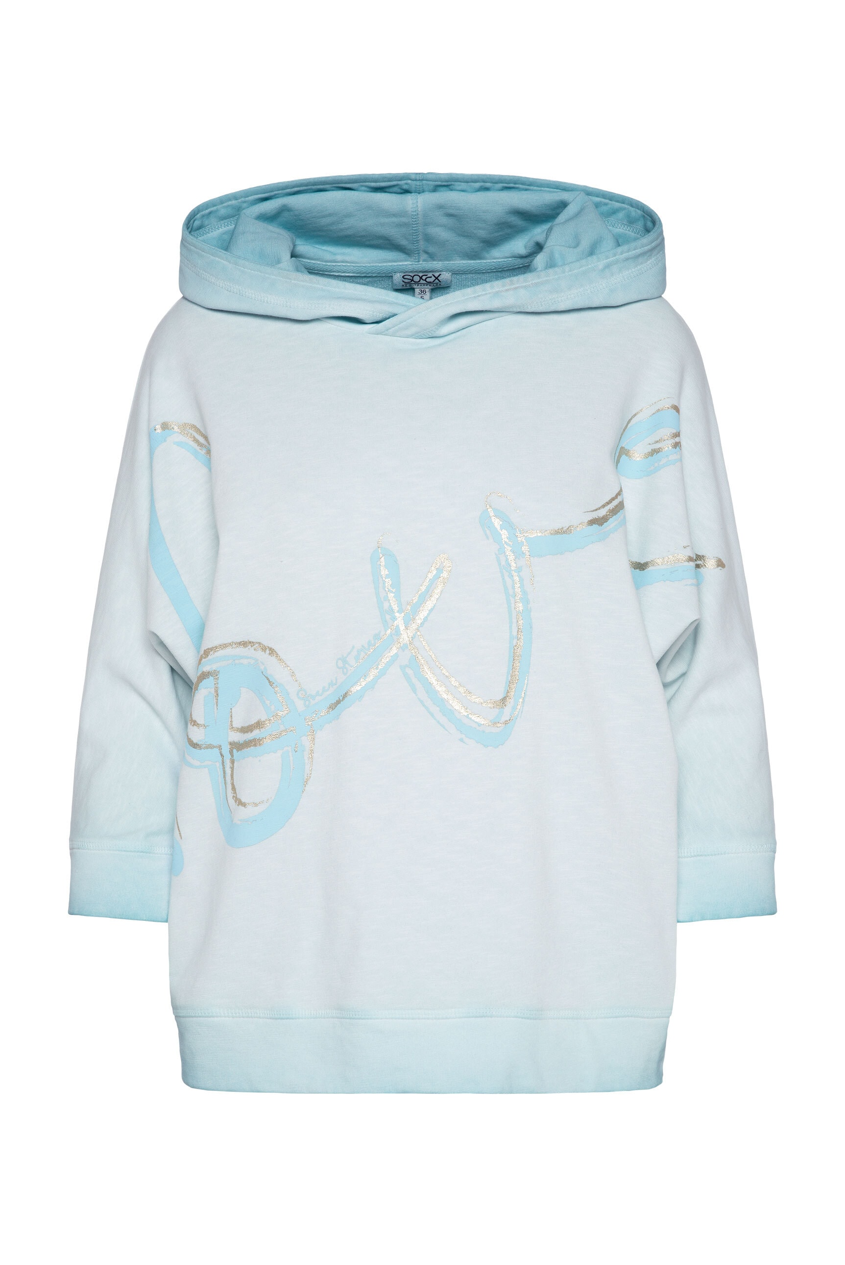 SOCCX Kapuzensweatshirt, mit Fledermausärmeln