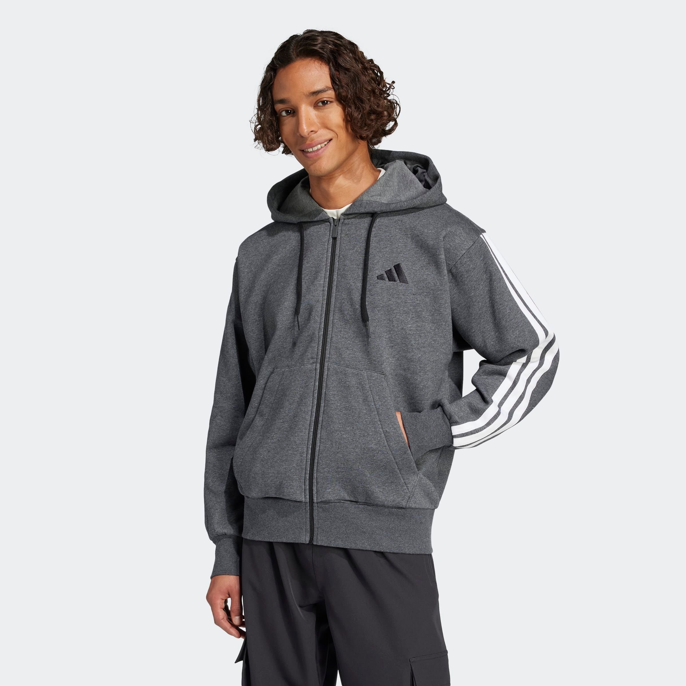 adidas Sportswear "M 3S FL FZ HD" 1 tlg. für Laufen und Sportmode, mit Reiß günstig online kaufen
