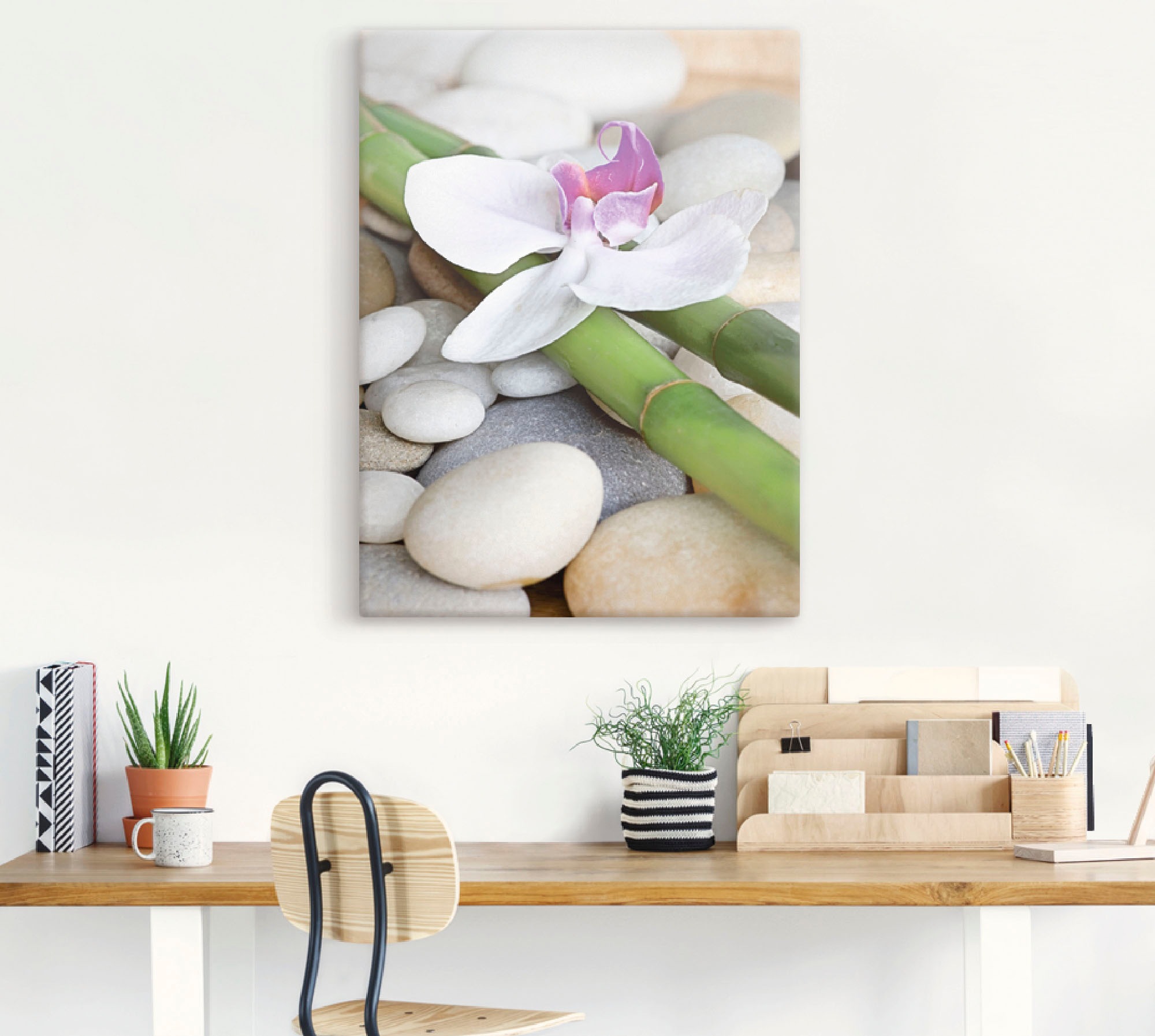 Artland Leinwandbild »Zen Orchidee« Zen 1 Stk. tlg. auf Holzrahmen gespannt