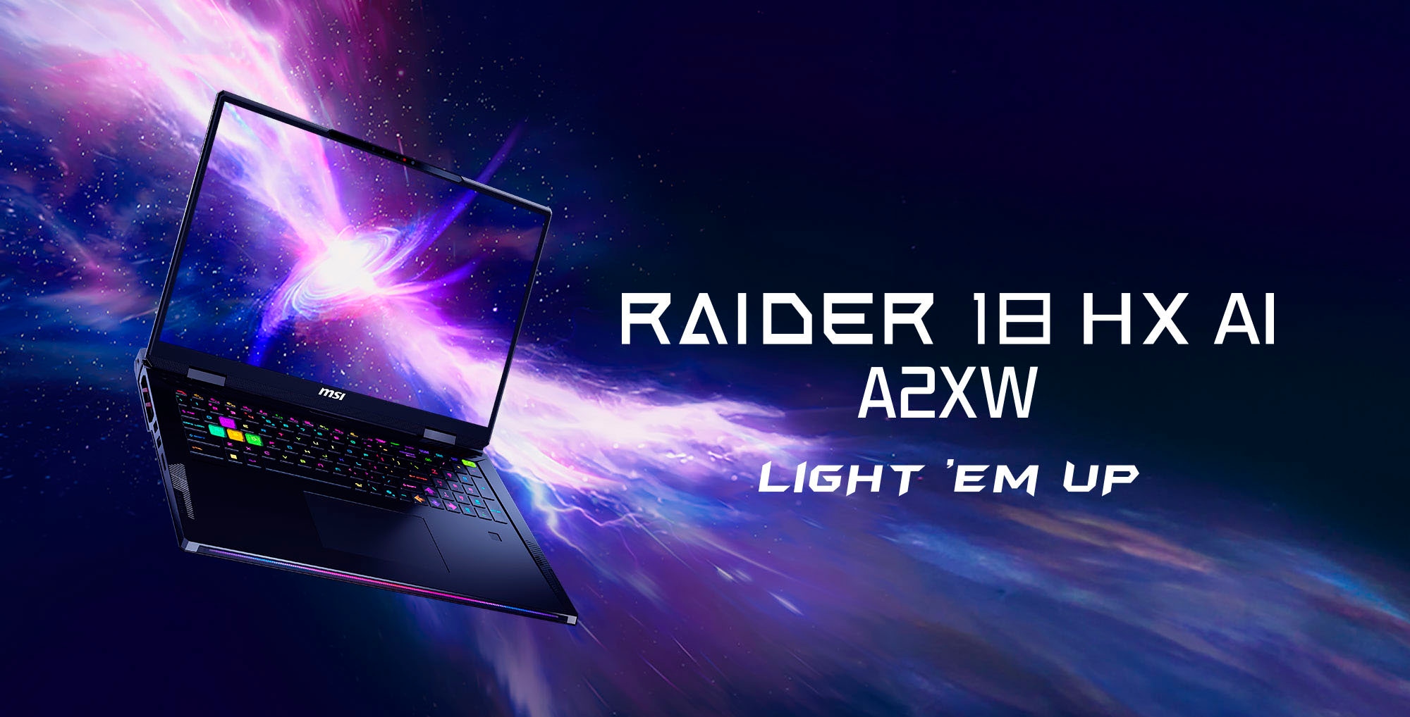 MSI Gaming-Notebook »Raider 18 HX AI A2XWJG-074«, 45,8 cm, / 18 Zoll, Intel, Core Ultra 9, GeForce RTX 5090, 2 GB SSD