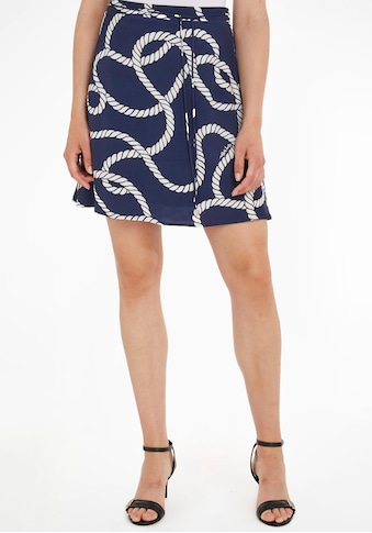 TOMMY HILFIGER Minirock »VIS ROPE PRINT SHORT SKIRT« ...