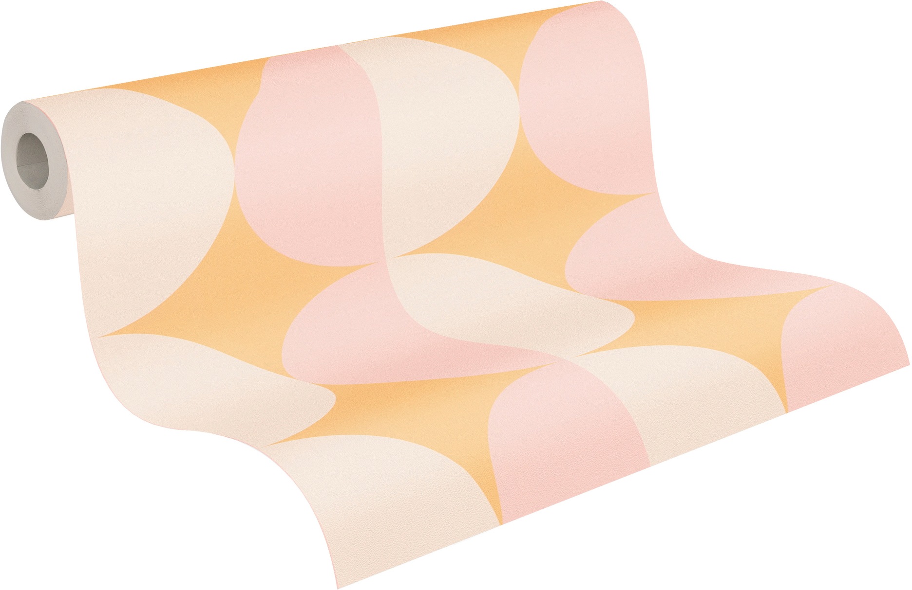 A.S. Création Vliestapete »Retro Geo Kreise« 3D-Optik leicht strukturiert Vliestapete Retro geometrisch Kreise, versch. Farben