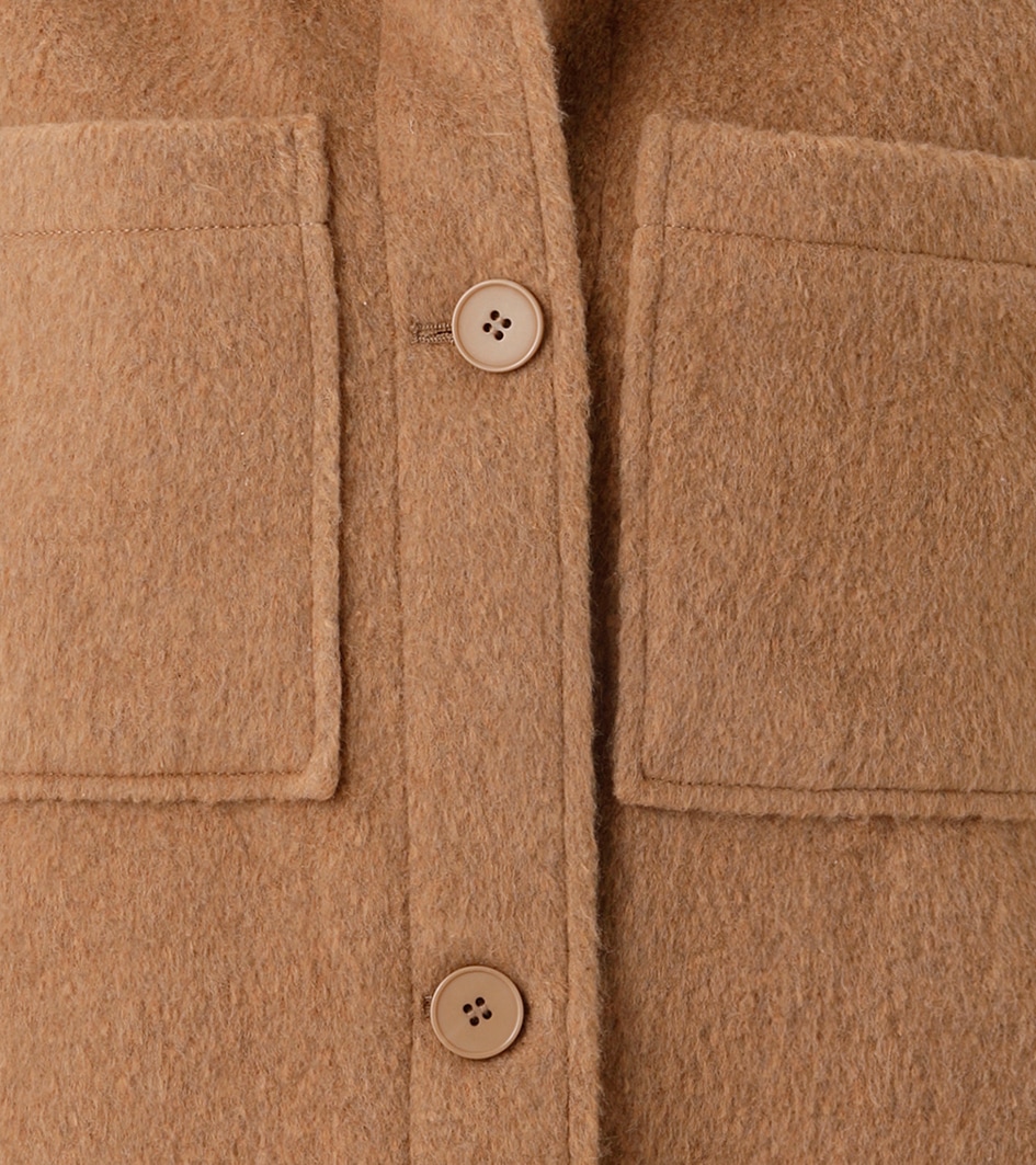 Aniston CASUAL Fleecejacke, mit tonigen Knöpfen zu schließen