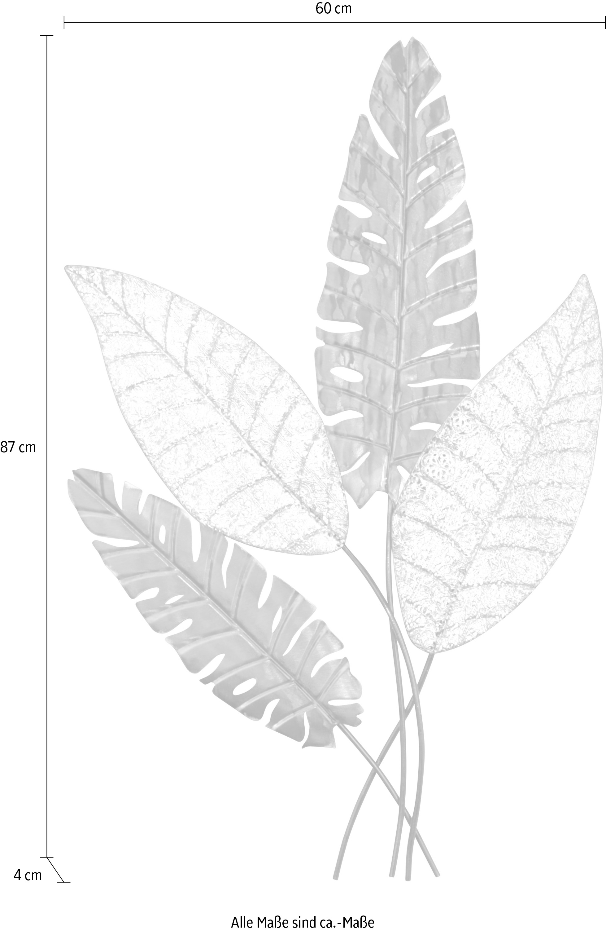 HOFMANN LIVING AND MORE Wanddekoobjekt Maße (B/T/H): 60/4/87 cm günstig online kaufen