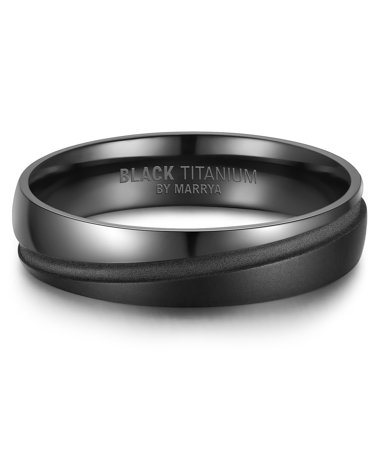 Marrya Partnerring »BLACK TITANIUM by MARRYA«