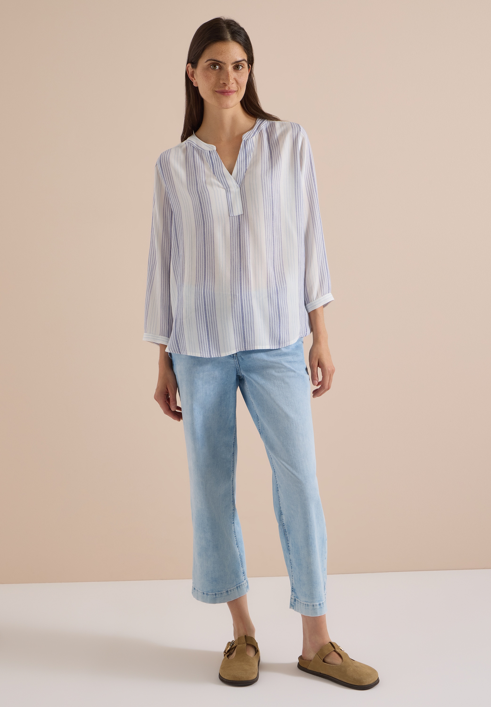 Cecil Klassische Bluse mit 3/4 Ärmeln