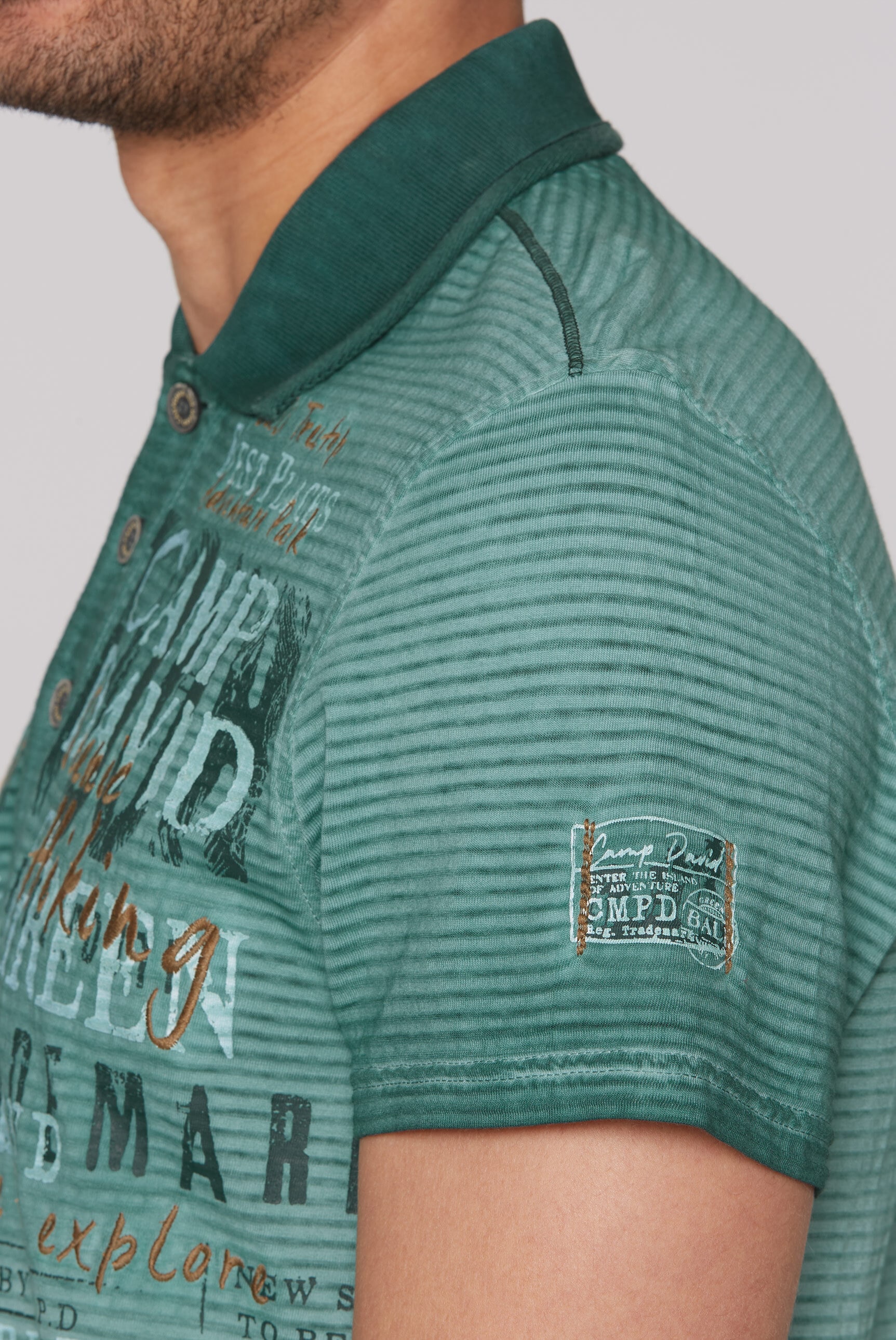 CAMP DAVID Poloshirt, aus Baumwolle