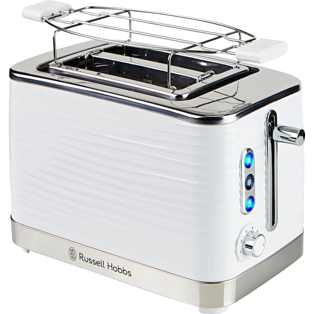 RUSSELL HOBBS Toaster »Inspire 24370-56«, 2 kurze Schlitze, 1050 W, 2 extra  breite Toastschlitze, Brötchenaufsatz & Krümelschublade kaufen | BAUR