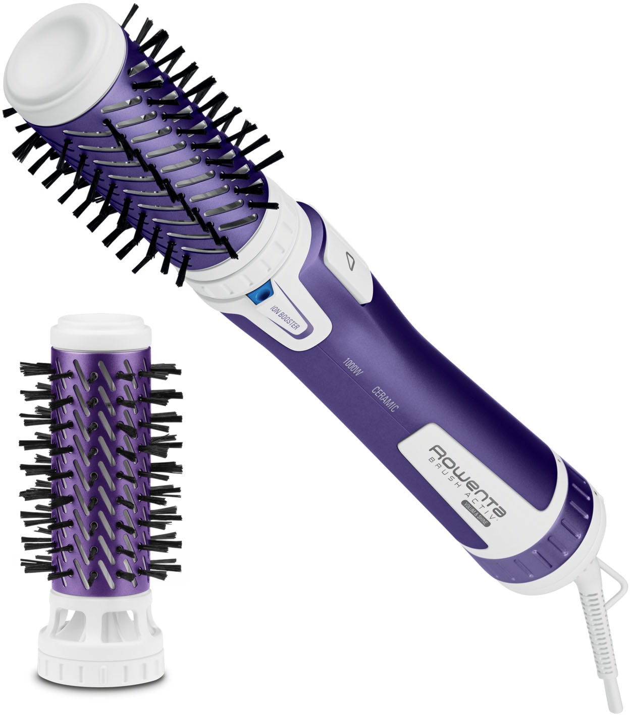 Rowenta Warmluftbürste »CF9530 Brush Activ Volume & Shine«, 2 Aufsätze}, Keramikbeschichtung, 2 Stufen, Kaltstufe, Keramikbürsten