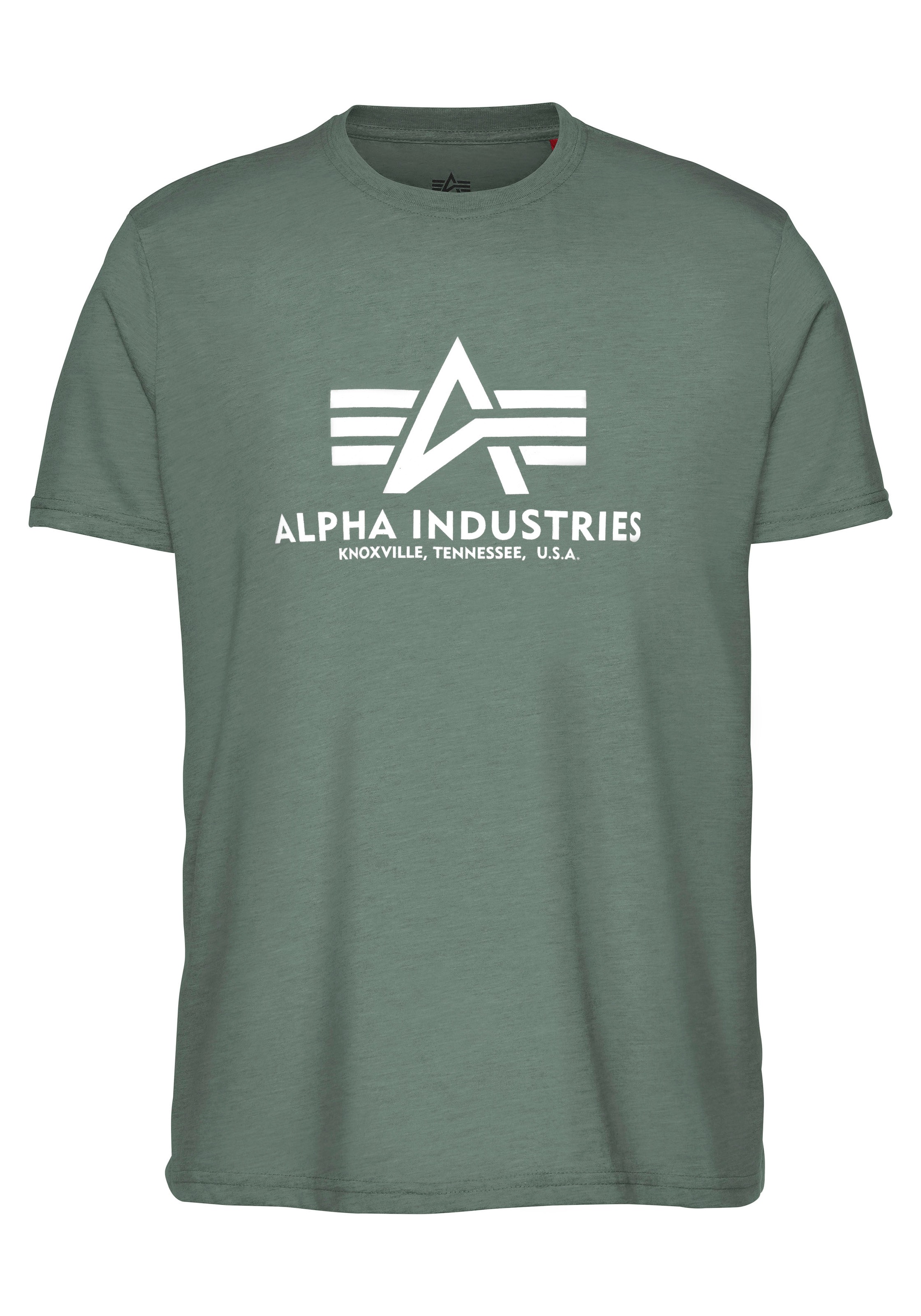 Alpha Industries Basic Short Sleeve T-Shirt Vintage Green L 3