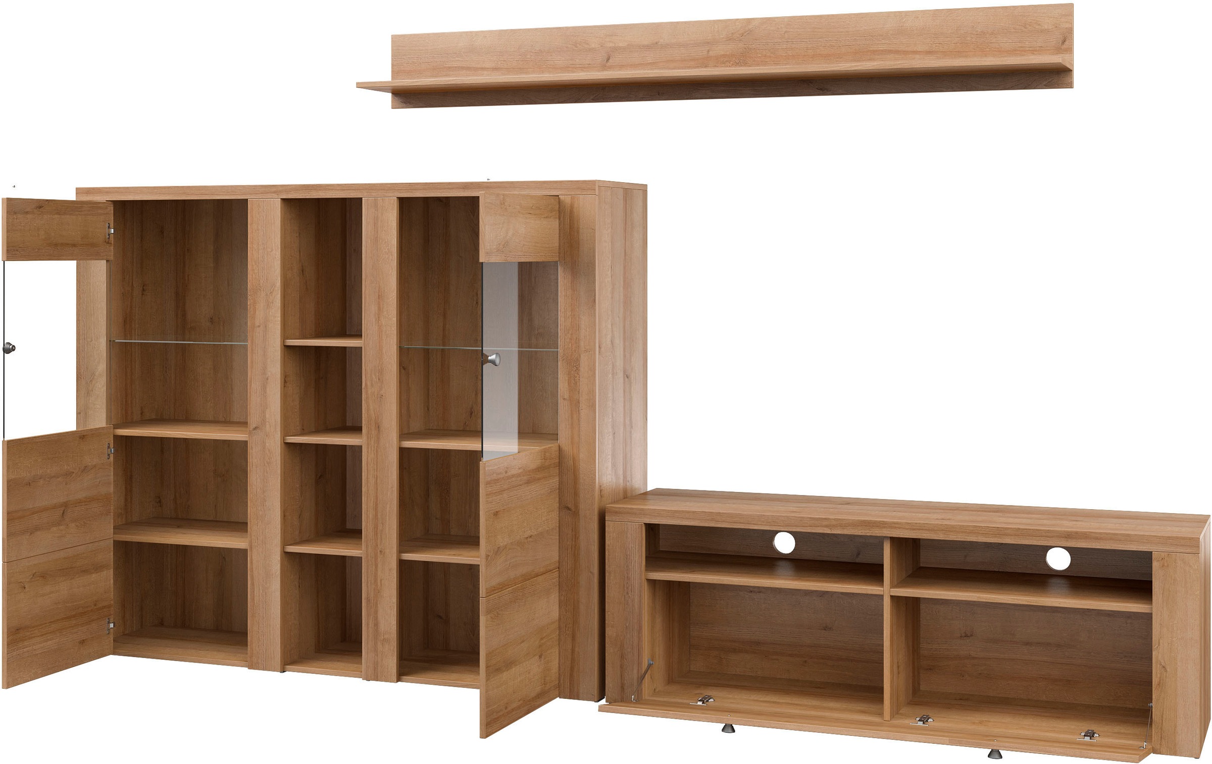 Thumbnail - OTTO home Wohnwand "Larona, Wohnwand, Set 3 teilig," 3 Stk. tlg.
