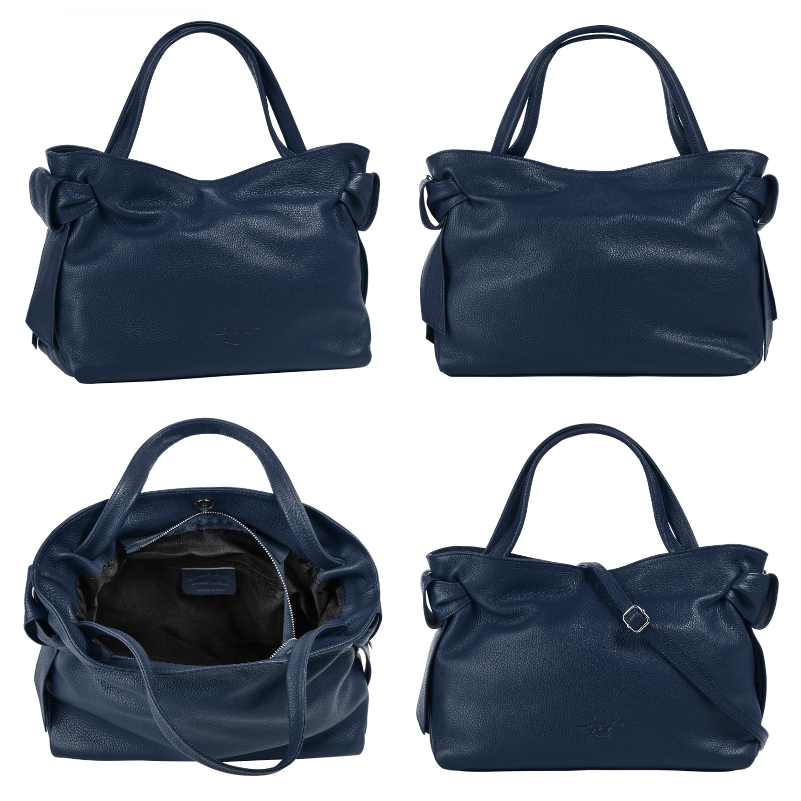 Thumbnail - Samantha Look Henkeltasche echt Leder, Made in Italy