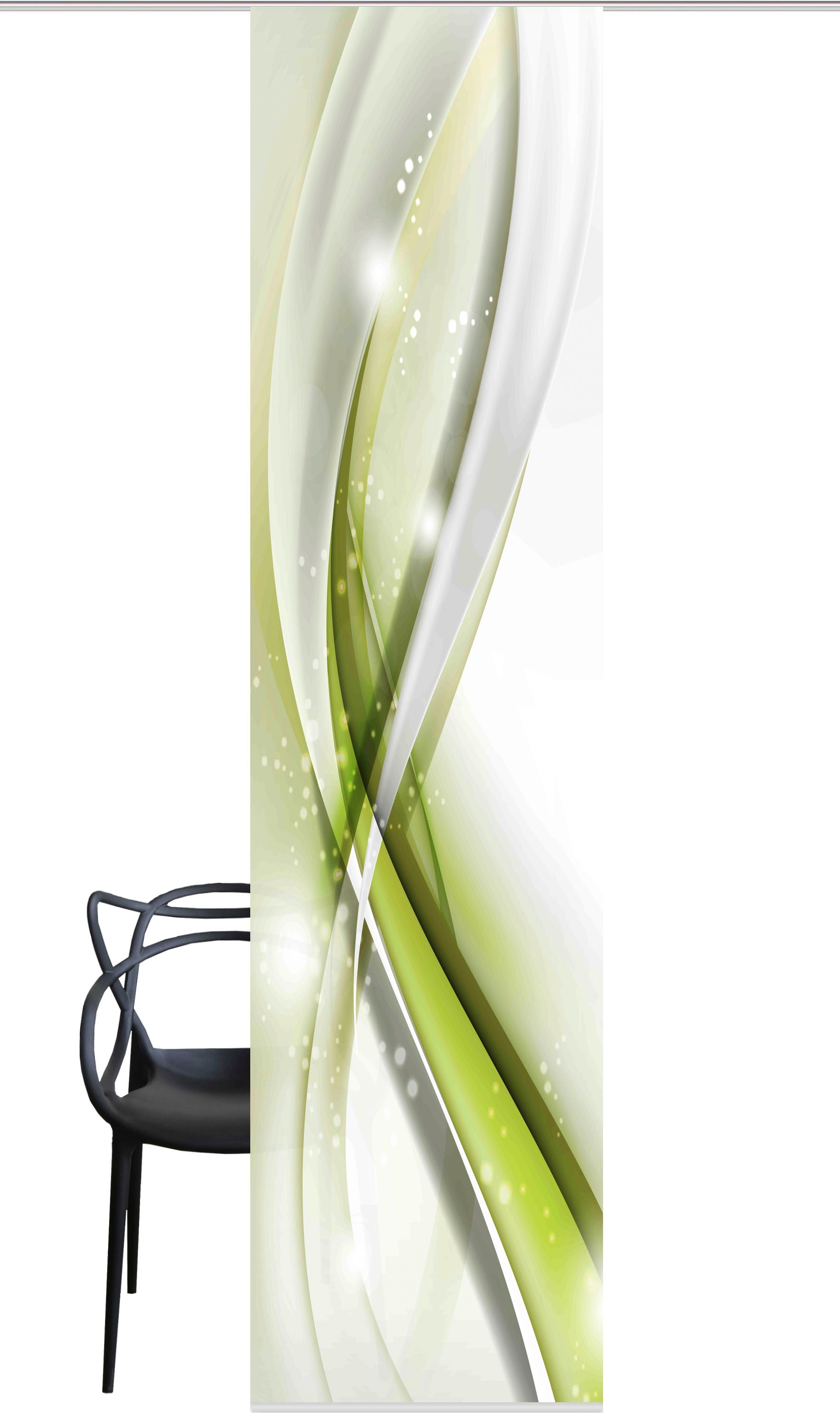 Thumbnail - HOME WOHNIDEEN Schiebegardine "GLIWE" Paneelwagen 1 Stk. tlg. Schiebevorhang bedruckt