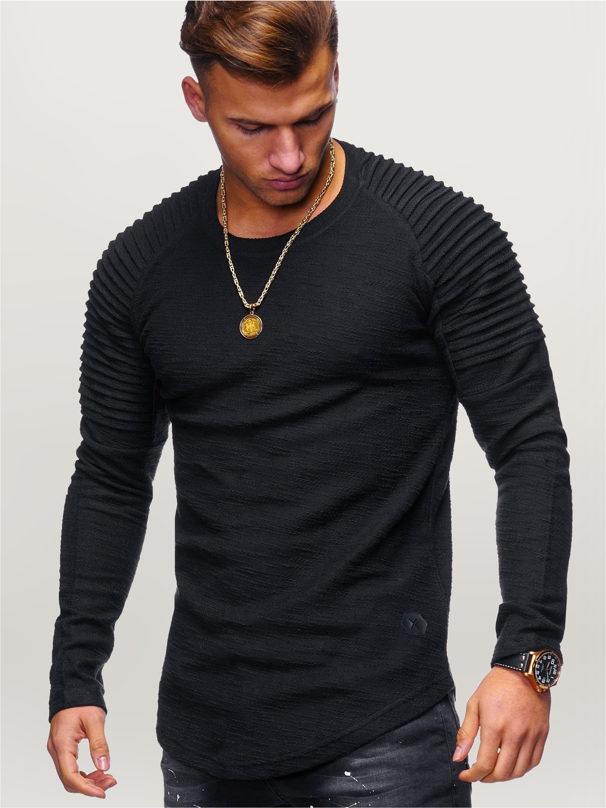 behype Sweatshirt "LUSIEN", mit angesagter Biker-Steppung günstig online kaufen