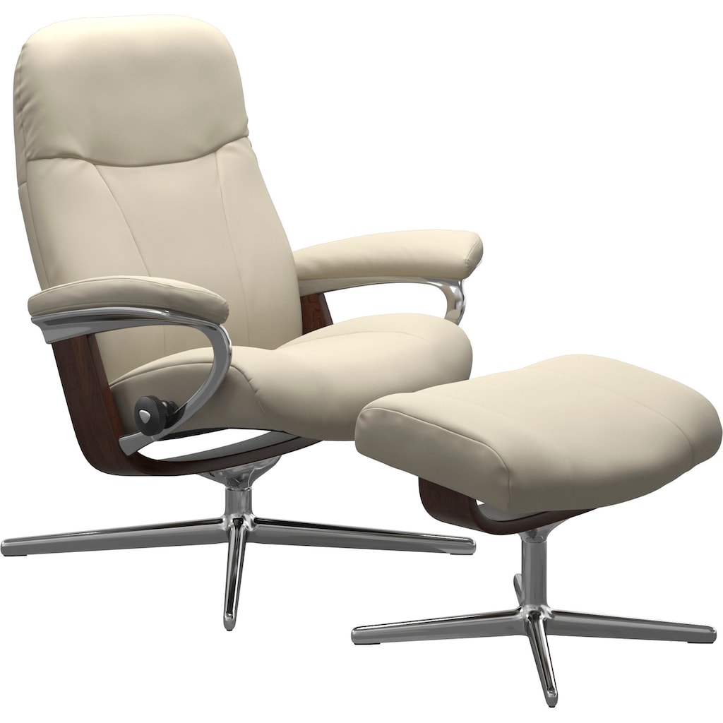 Stressless® Relaxsessel »Garda«, (Set, Relaxsessel mit Hocker)