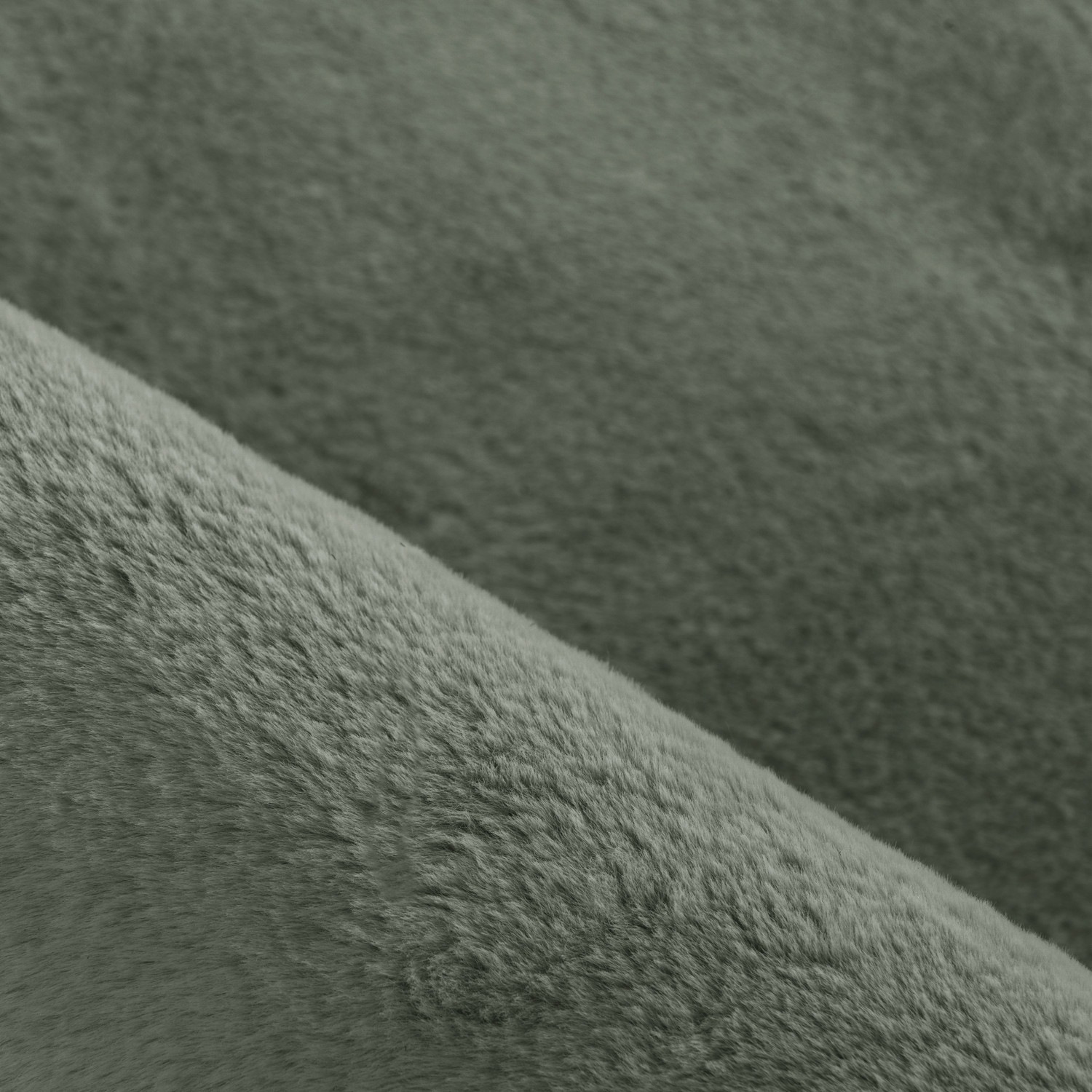 Hochflor-Teppich AYYILDIZ TEPPICHE "POUFFY 5100", grün, H:20mm Ø:120cm, Polyester, Teppiche, Läufer, weicher glatter Softflor, Kaninchen Fell Haptik, waschbar 3