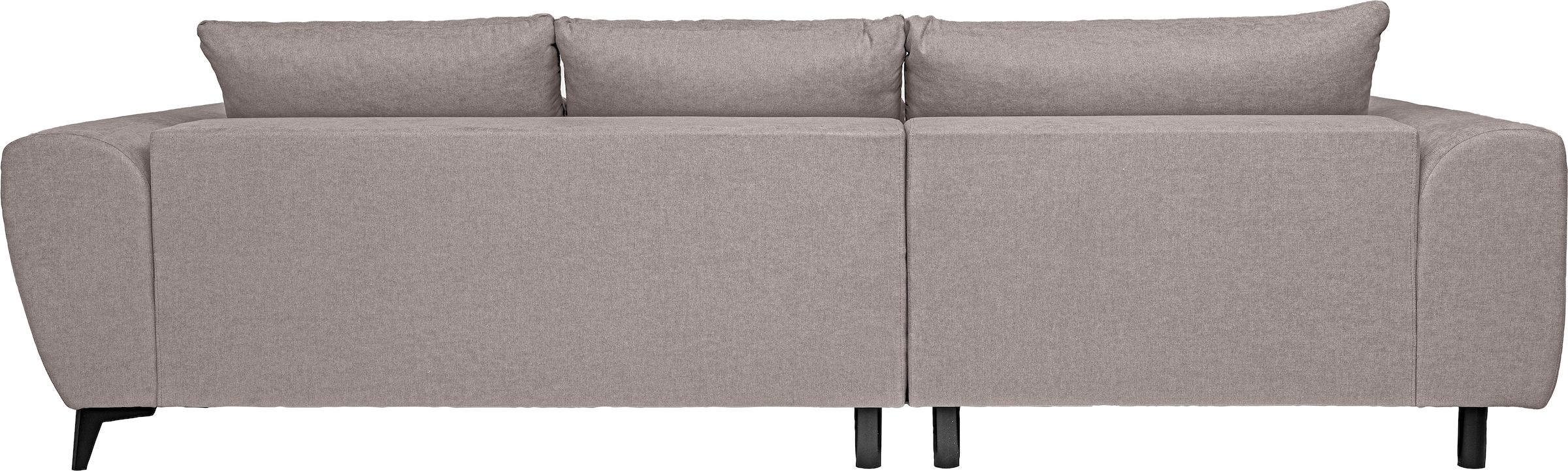 WERK2 Ecksofa »Garay, XXL-Liegefläche: elektrisch ausziehbar auf ca. 228×126 cm« Luxus in Übergröße: XXL-Liegefläche, Komfort-Ottomane & stilvolle Füße