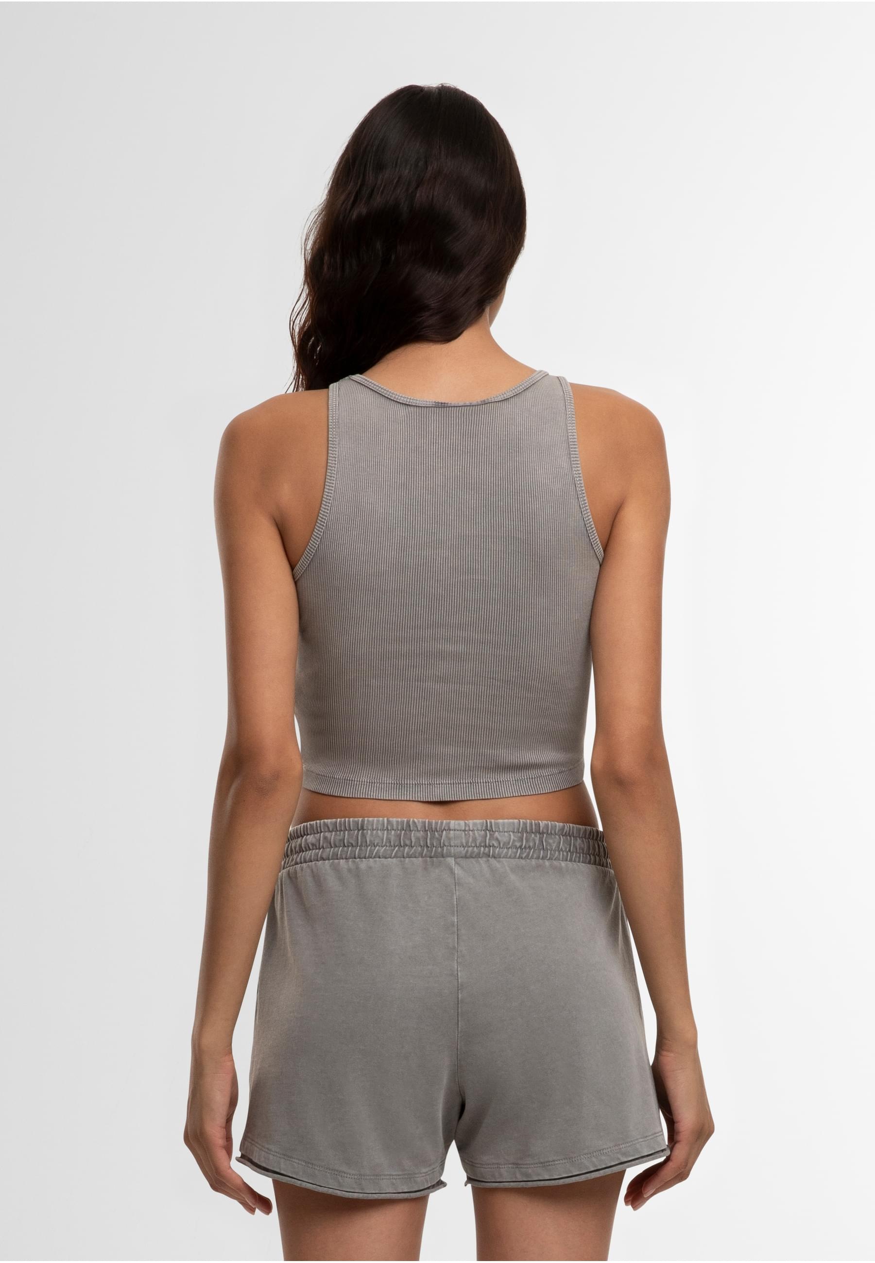 URBAN CLASSICS T-Shirt »Urban Classics Ladies Washed Rib Jersey Cropped Top«, (1 tlg.)
