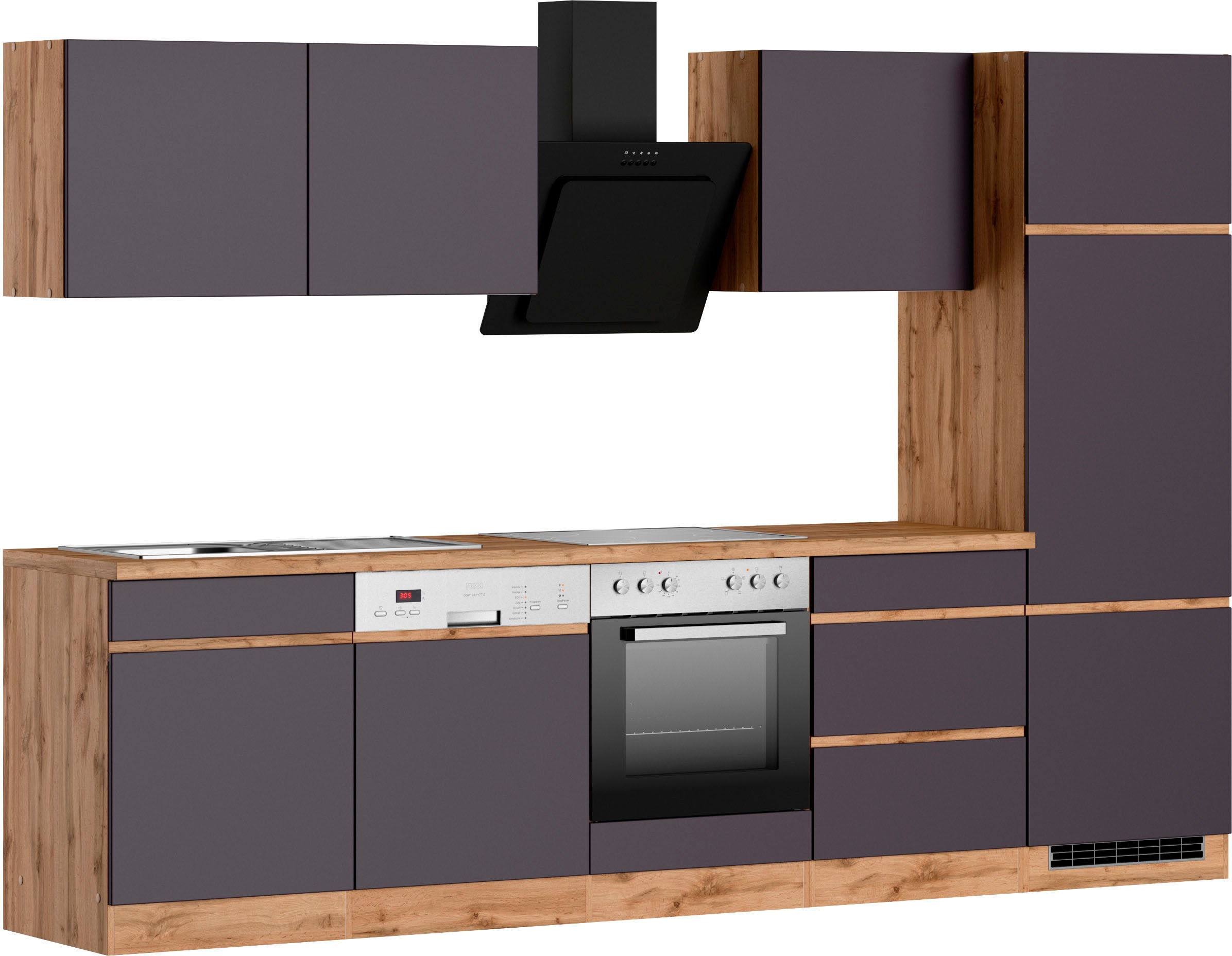 Thumbnail - KOCHSTATION Küchenzeile "KS-Riesa" Stellbreite 300 cm, wahlweise mit oder ohne E-Geräte