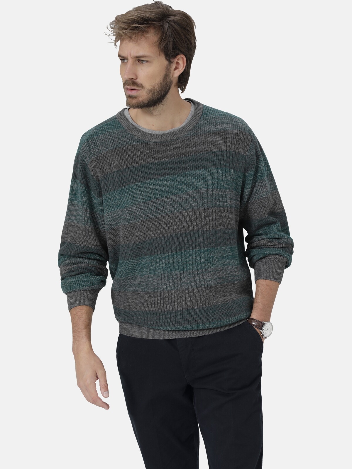 Babista Rundhalspullover "Pullover LUNAVEST" 1 Stk. mit Rippstrick günstig online kaufen