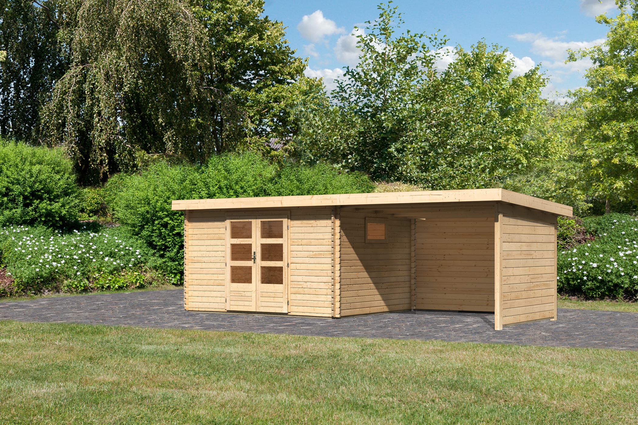 Karibu Gartenhaus »Trittau«, aus hochwertiger nordischer Fichte