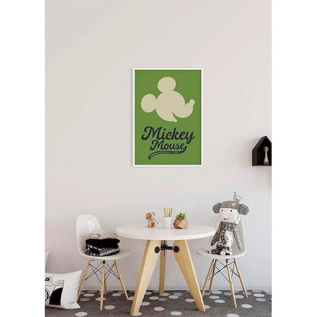 Komar Poster »Mickey Mouse Green Head«, Disney, (1 St.), Kinderzimmer,  Schlafzimmer, Wohnzimmer | BAUR