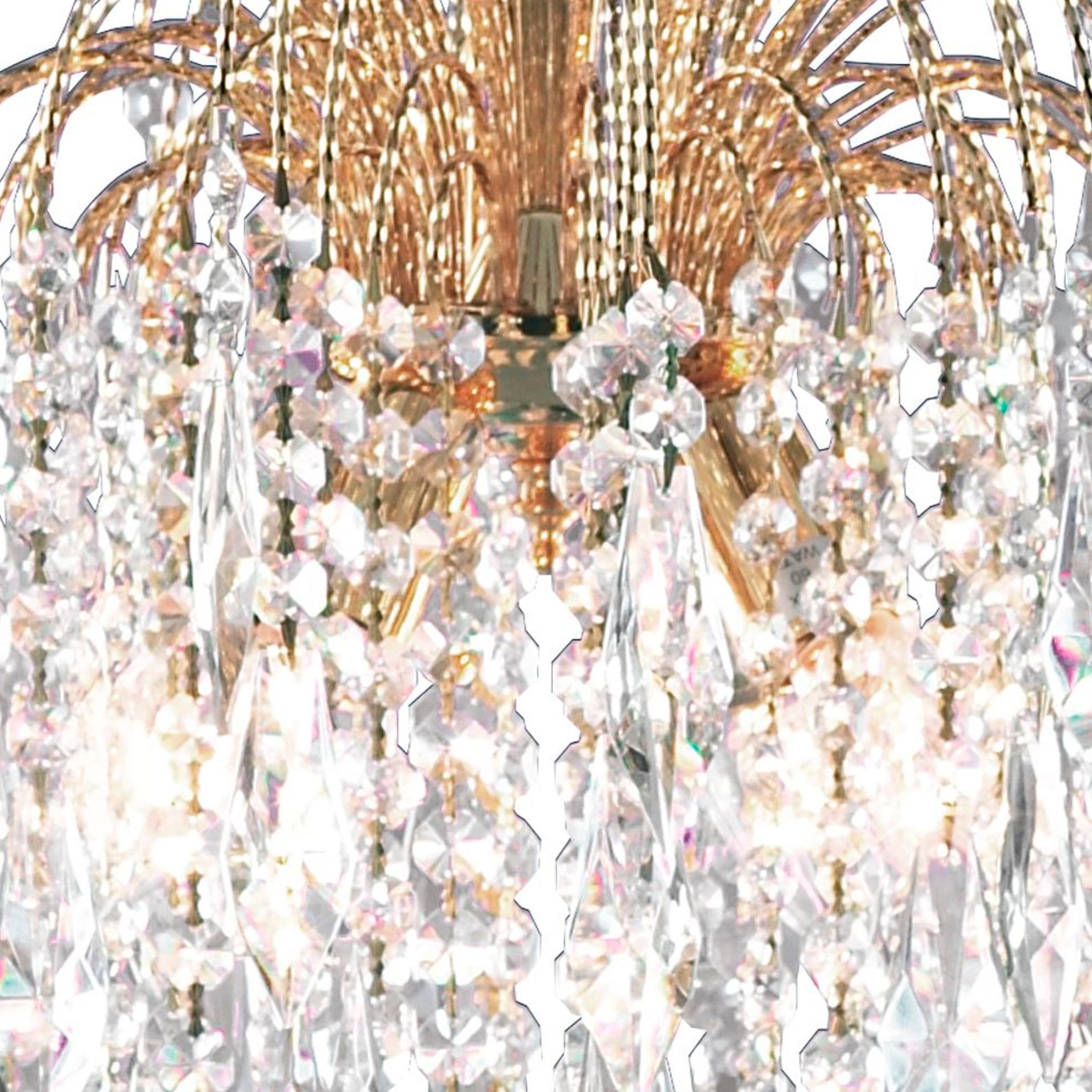 Searchlight Hängeleuchte »Kristall-Leuchte Waterfall, 5-flammig« E14 1 Stk. Glamourös