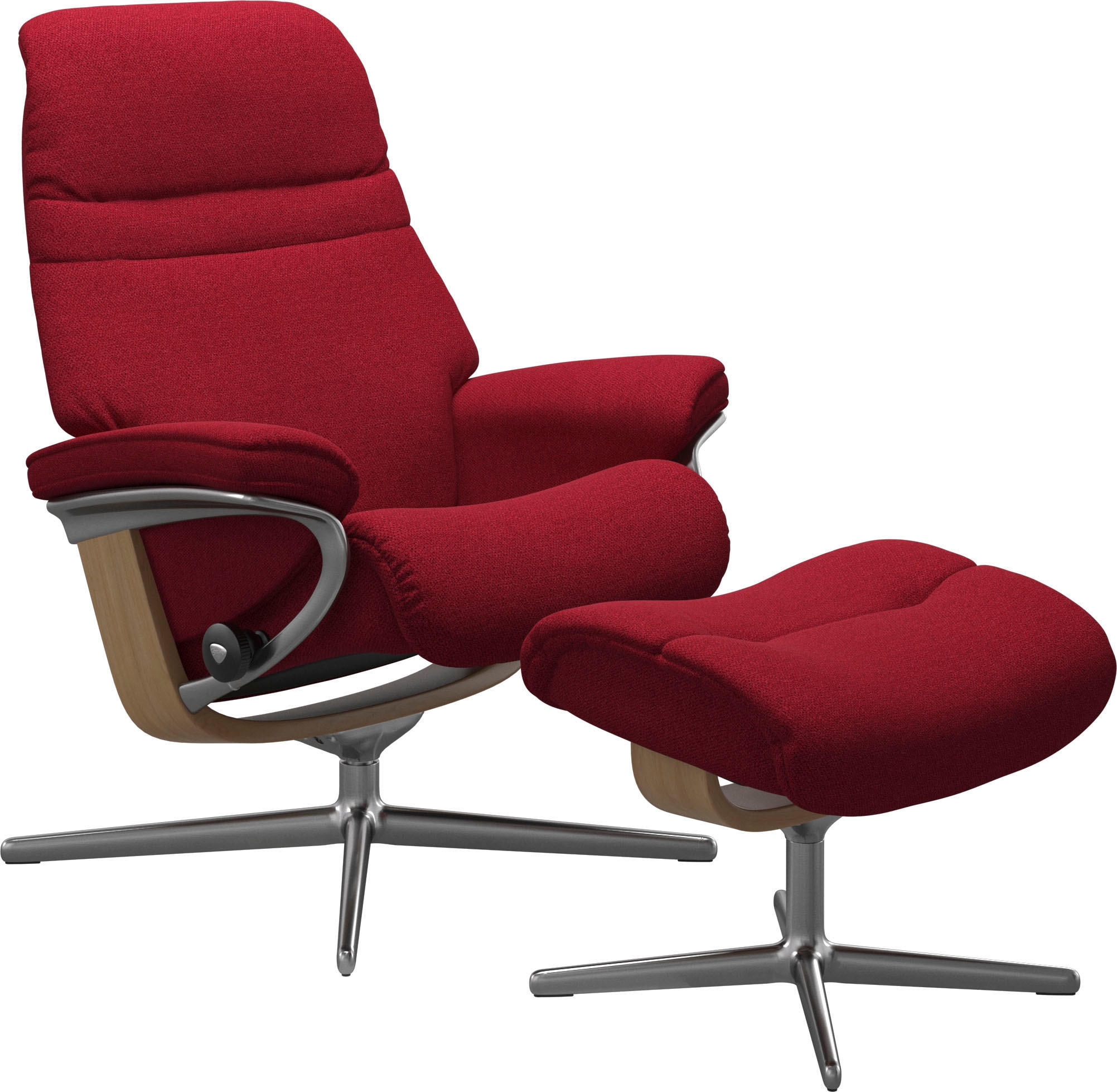 Stressless® Fußhocker »Sunrise«, mit Cross Base, Größe S, M & L, Holzakzent Eiche